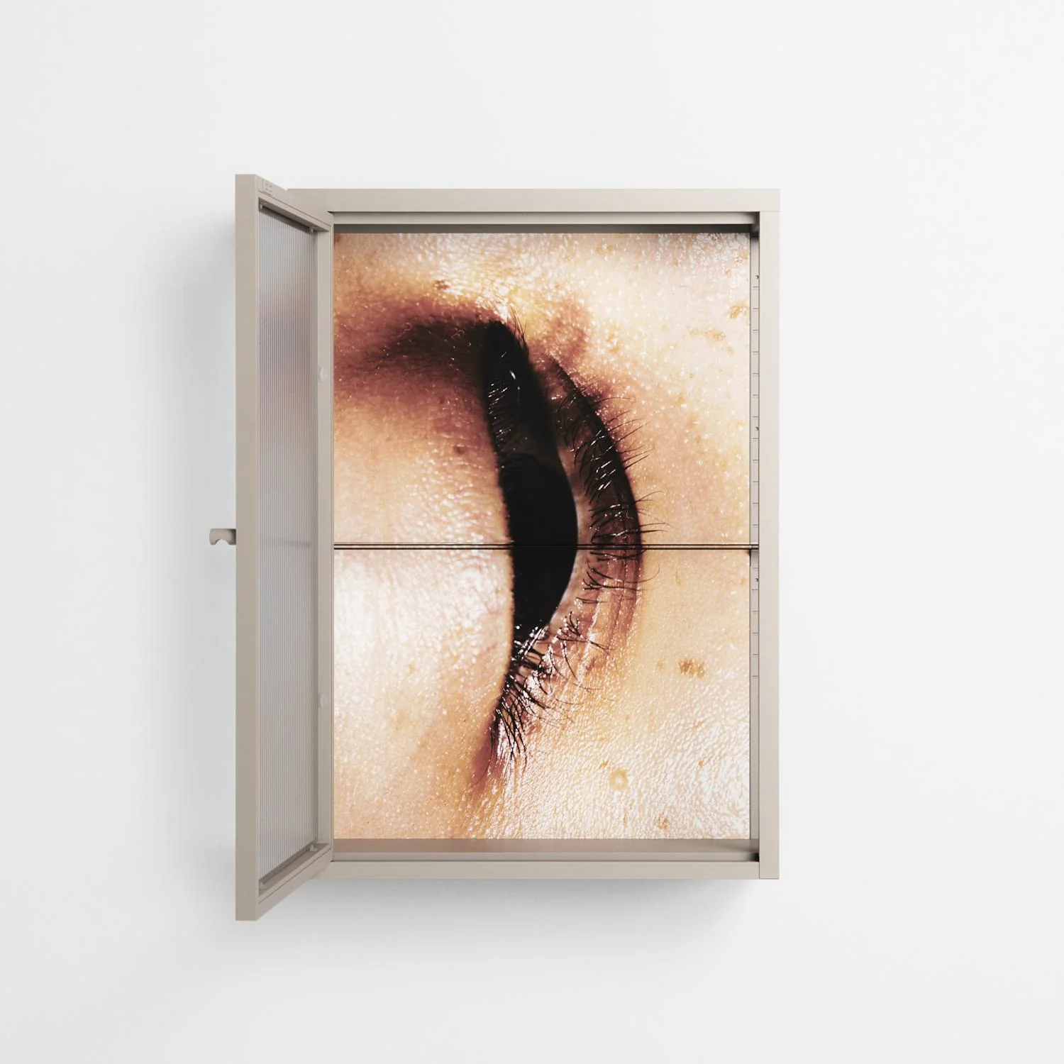 Glow - Wall Cabinet - Nadia Ryder - Pebble - Reeded glass - Image 3