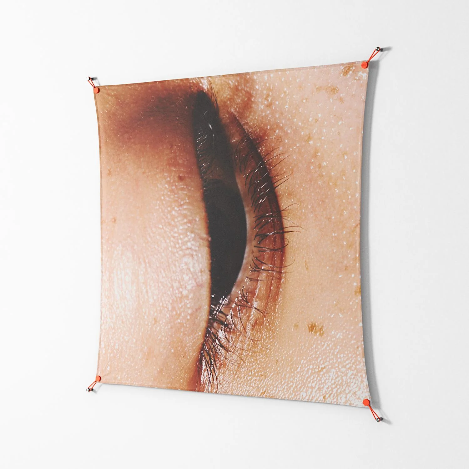 Glow - Work On Wall - Nadia Ryder - Orange - 140 x 140 cm - Image 2