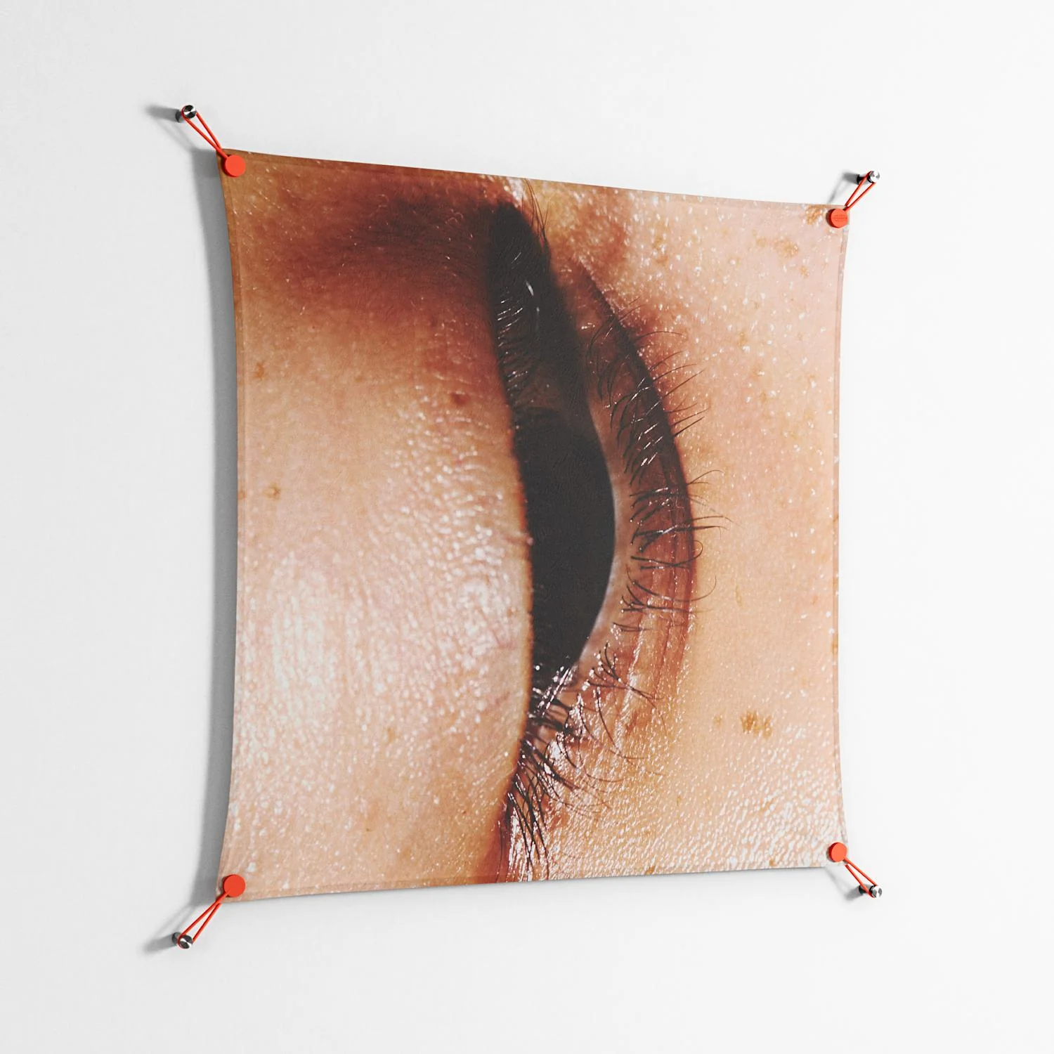 Glow - Work On Wall - Nadia Ryder - Orange - 90 x 90 cm - Image 2