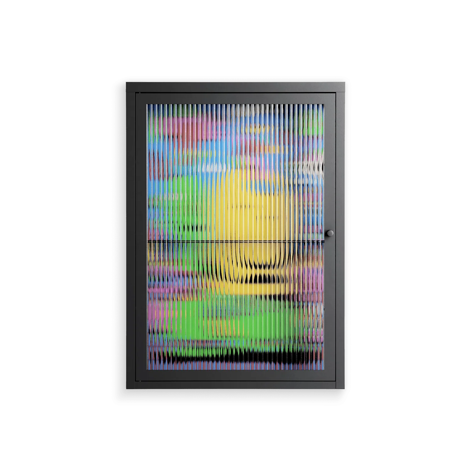 Go Slow - Wall Cabinet - Cezar Berje - Antracite - Reeded glass