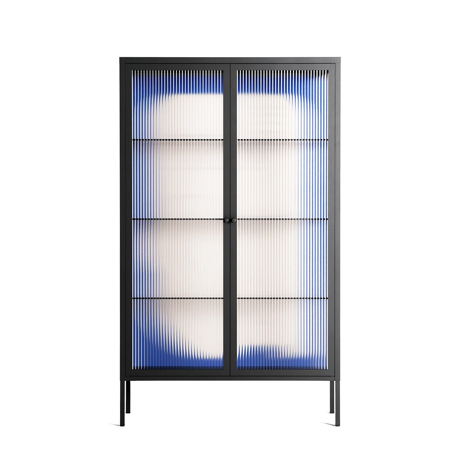 Good Bye - Cabinet - Andrea Devia-Nuño - Antracite - Reeded glass
