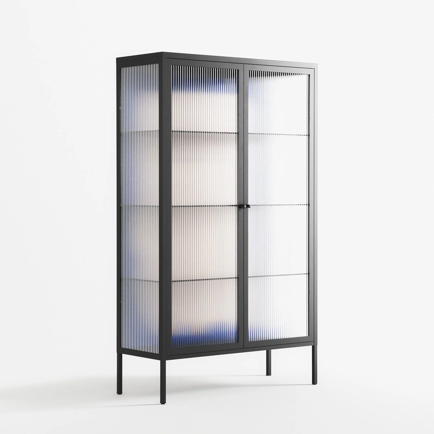 Good Bye - Cabinet - Andrea Devia-Nuño - Antracite - Reeded glass - Image 4