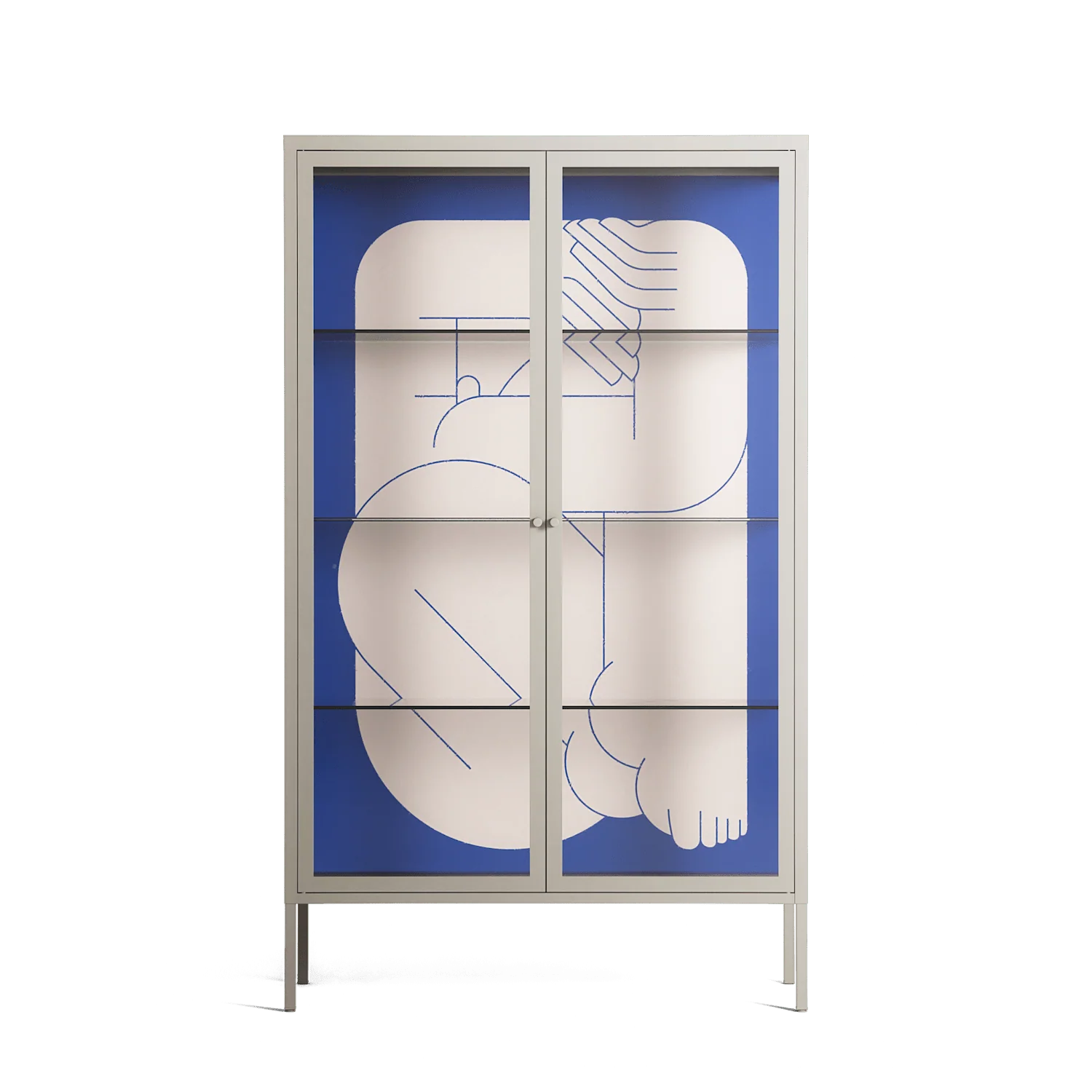 Good Bye - Cabinet - Andrea Devia-Nuño - Pebble - Clear glass