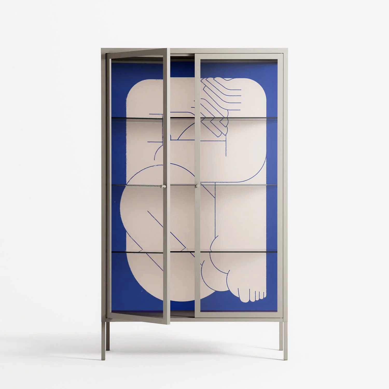 Good Bye - Cabinet - Andrea Devia-Nuño - Pebble - Clear glass - Image 2