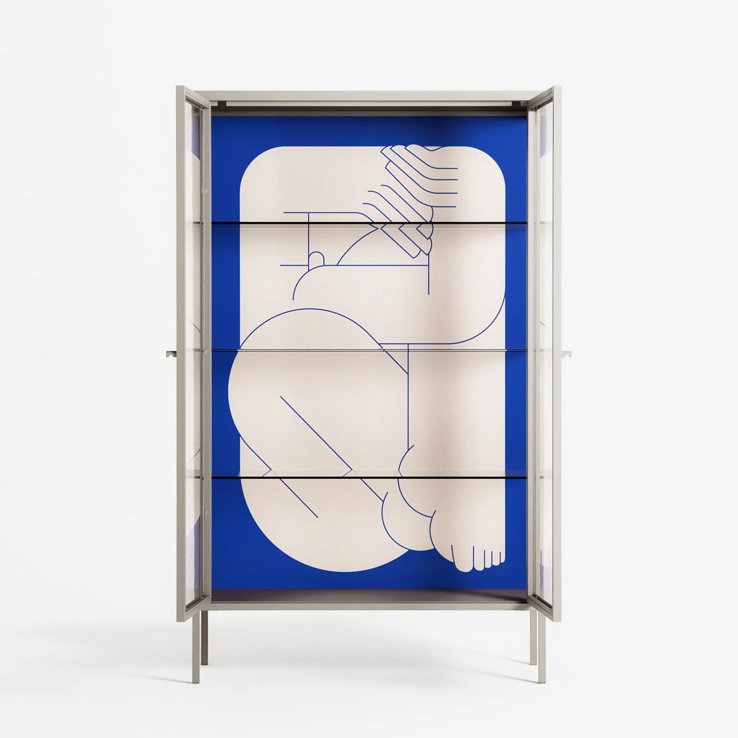 Good Bye - Cabinet - Andrea Devia-Nuño - Pebble - Clear glass - Image 3