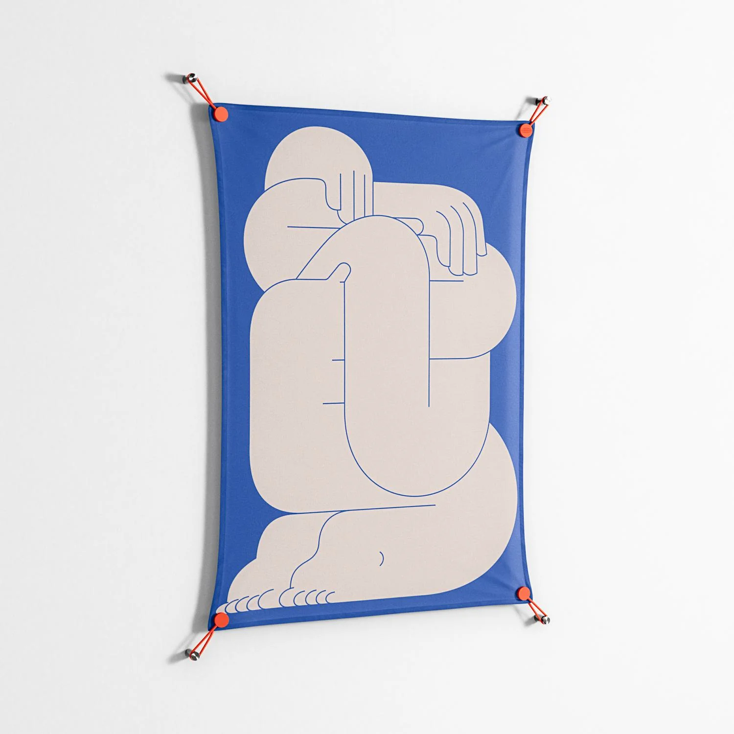 Good Bye - Work On Wall - Andrea Devia-Nuño - Orange - 70 x 100 cm - Image 2