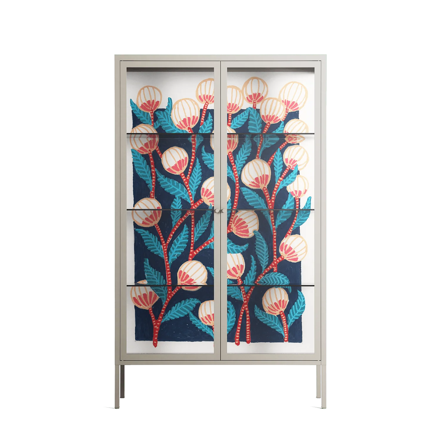Gooseberries - Cabinet - Katie O’Shea - Pebble - Clear glass