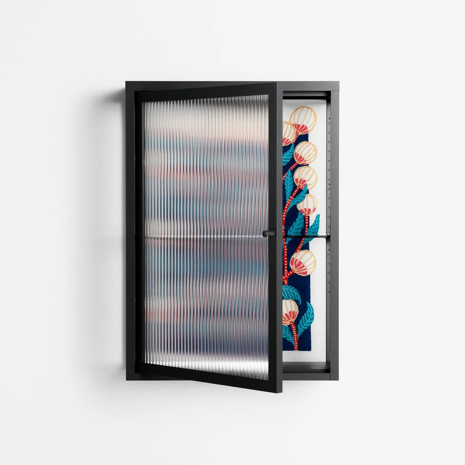 Gooseberries - Wall Cabinet - Katie O’Shea - Antracite - Reeded glass - Image 2