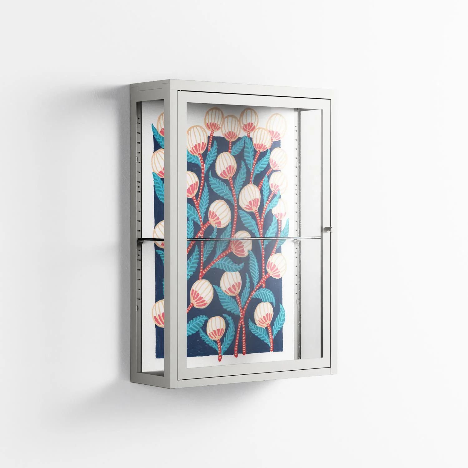 Gooseberries - Wall Cabinet - Katie O’Shea - Chalk - Clear glass - Image 4