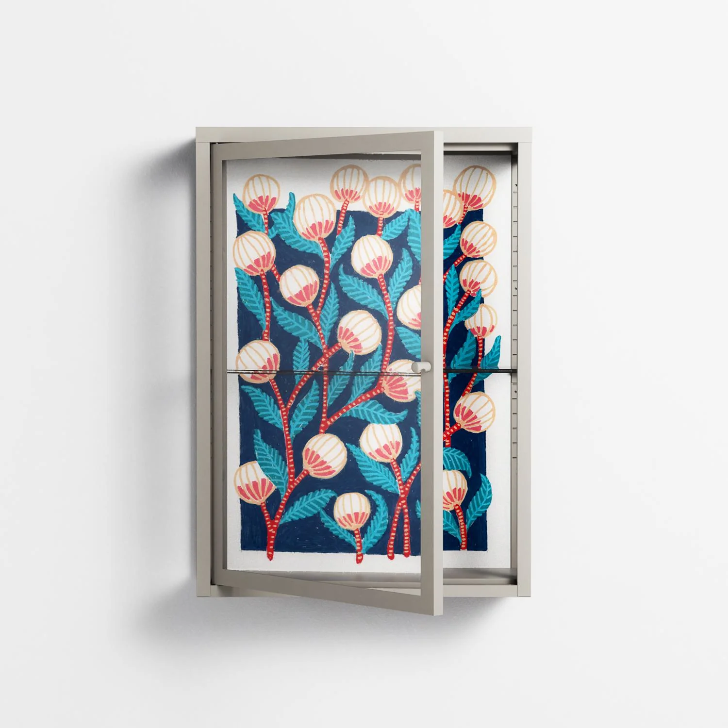 Gooseberries - Wall Cabinet - Katie O’Shea - Pebble - Clear glass - Image 2