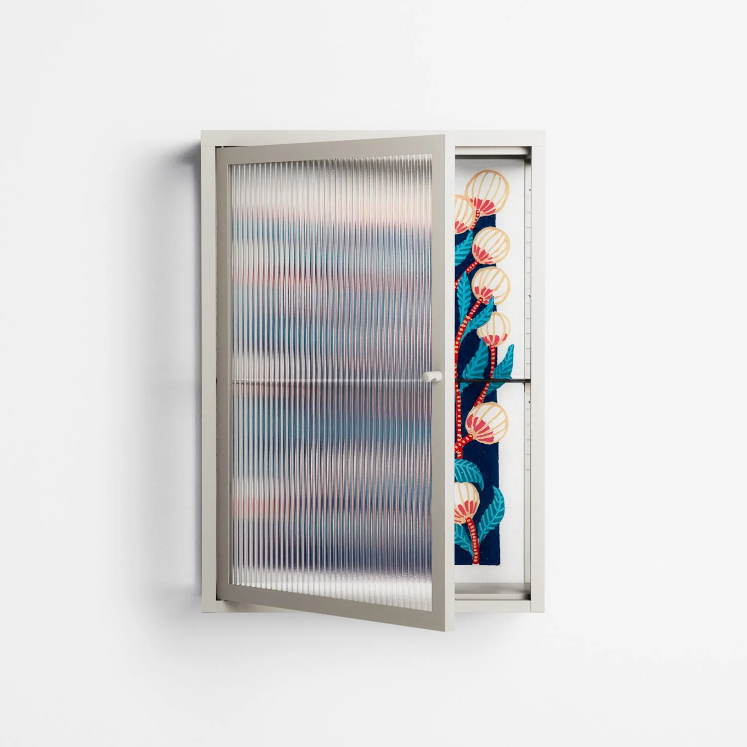 Gooseberries - Wall Cabinet - Katie O’Shea - Pebble - Reeded glass - Image 2