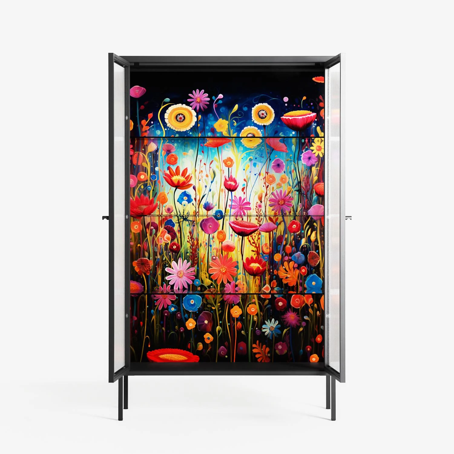 Greatful Meadow - Cabinet - Nur Rydberg - Antracite - Reeded glass - Image 3