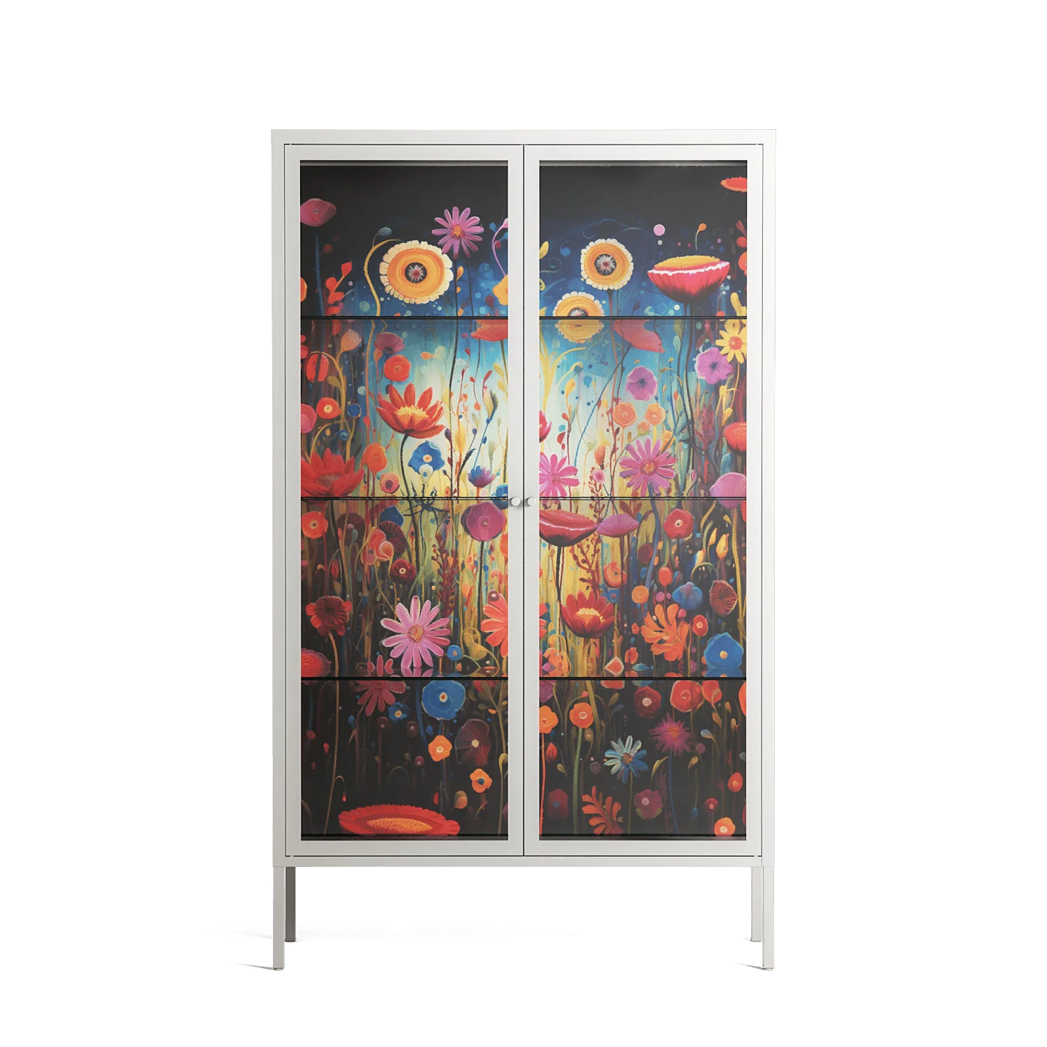 Greatful Meadow - Cabinet - Nur Rydberg - Chalk - Clear glass