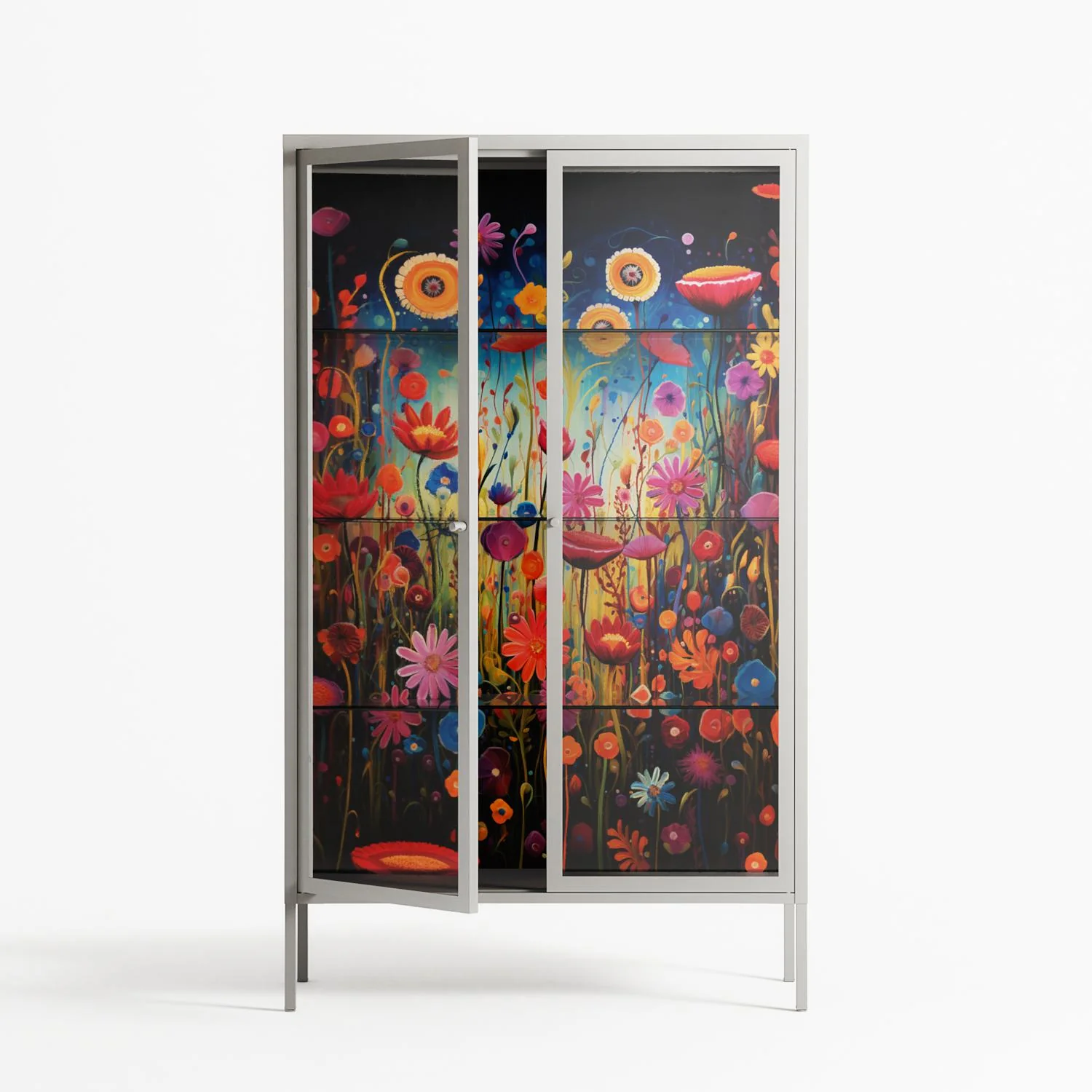 Greatful Meadow - Cabinet - Nur Rydberg - Chalk - Clear glass - Image 2