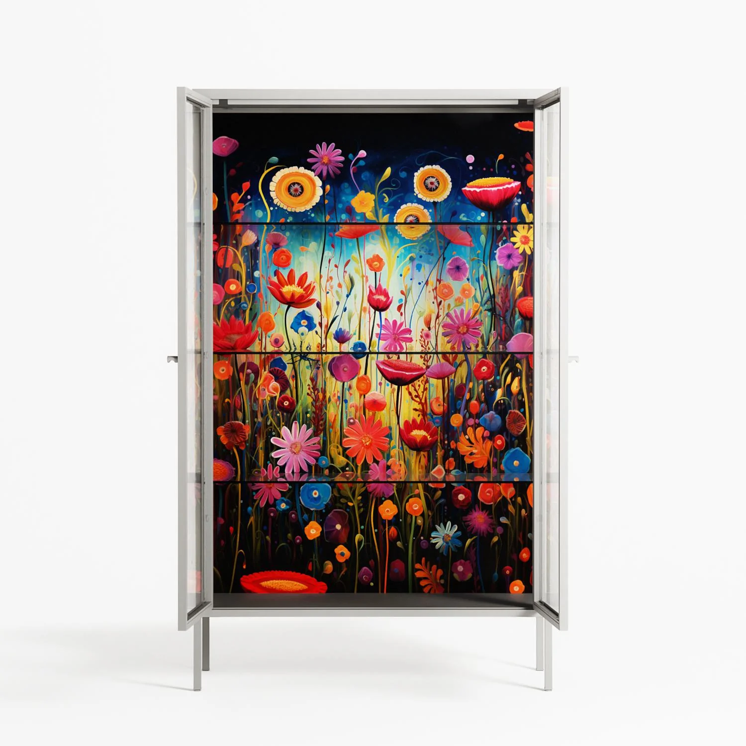 Greatful Meadow - Cabinet - Nur Rydberg - Chalk - Clear glass - Image 3