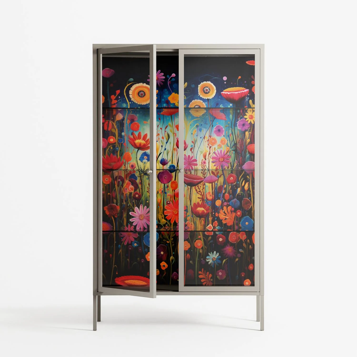 Greatful Meadow - Cabinet - Nur Rydberg - Pebble - Clear glass - Image 2