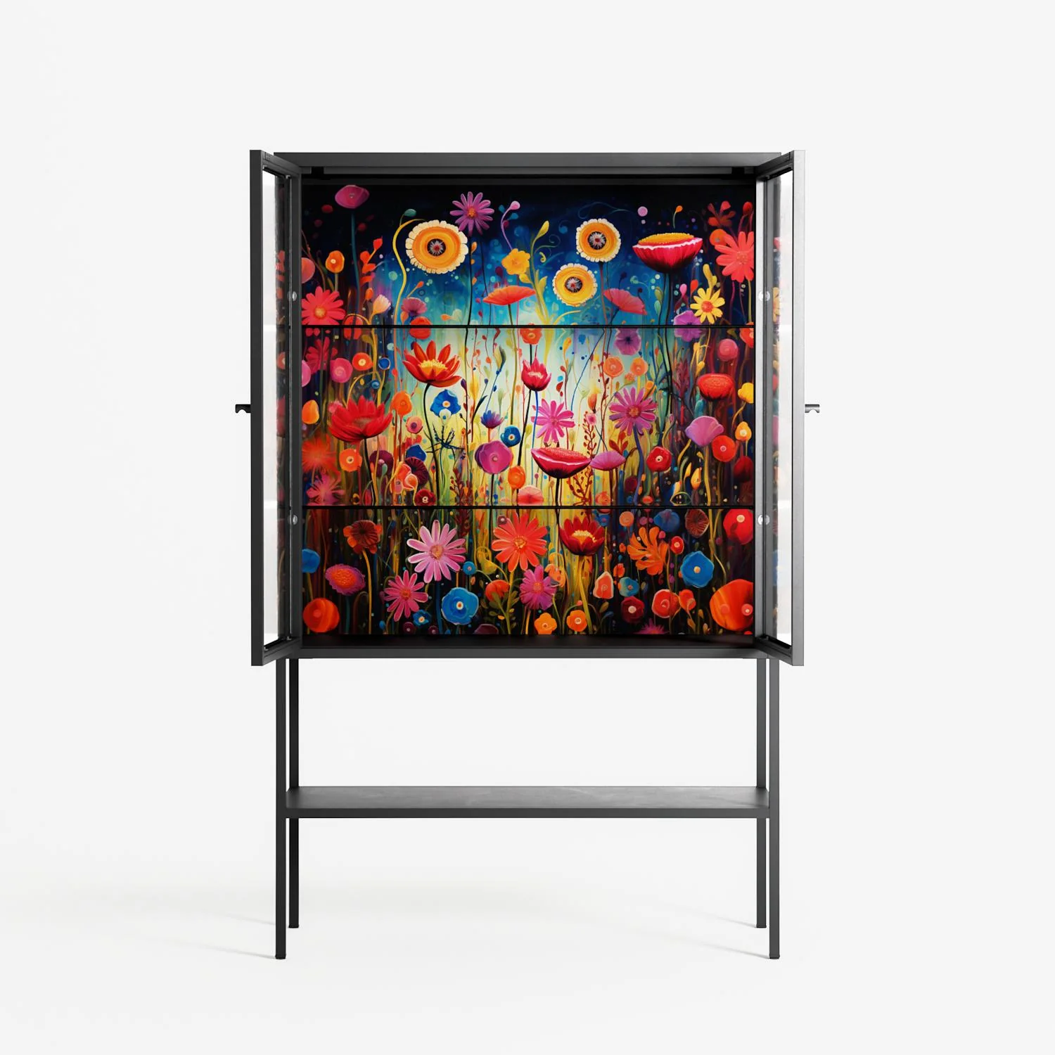 Greatful Meadow - Loft Cabinet - Nur Rydberg - Antracite - Clear glass - Image 3