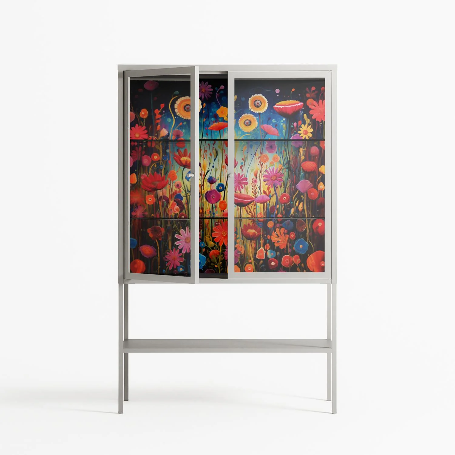 Greatful Meadow - Loft Cabinet - Nur Rydberg - Chalk - Clear glass - Image 2