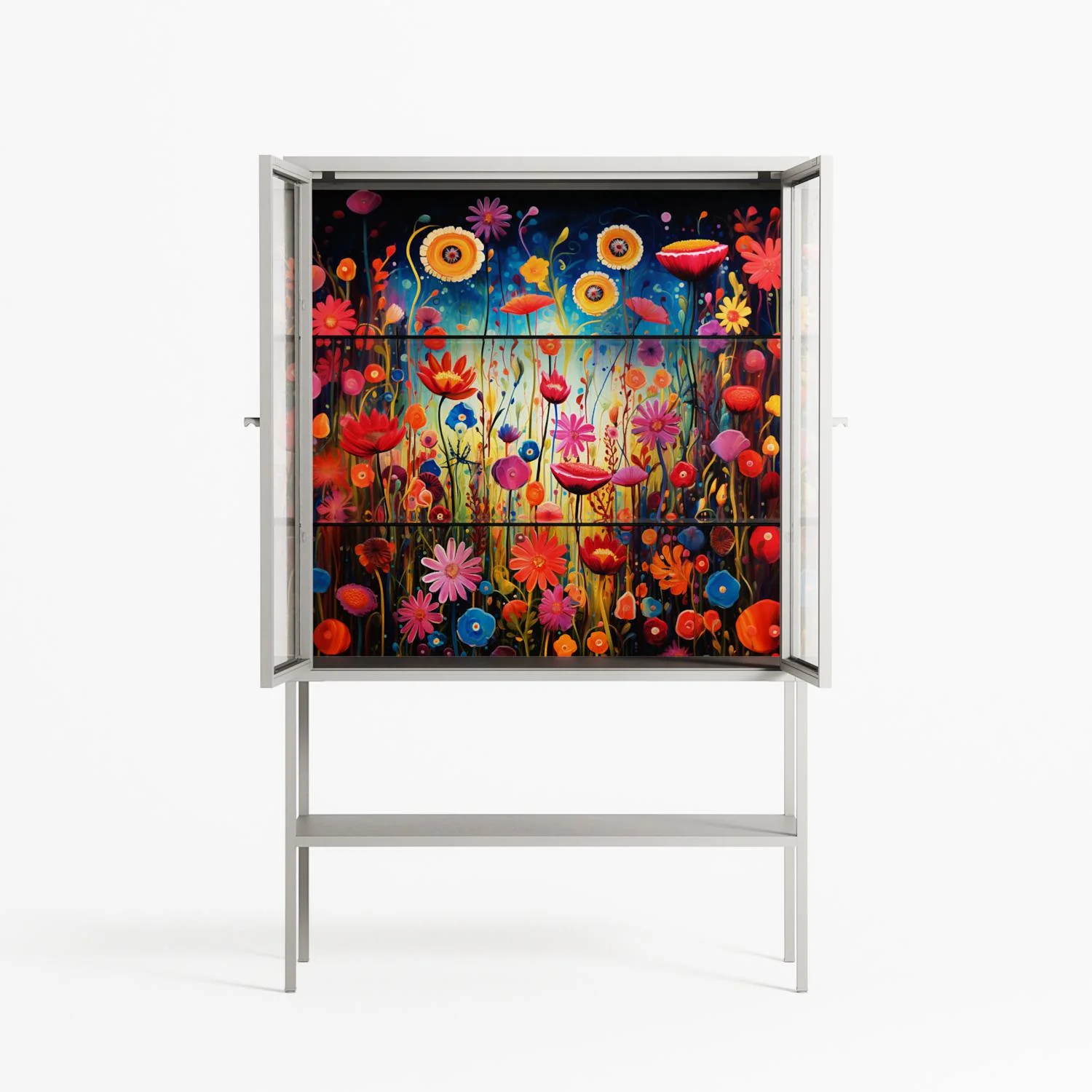 Greatful Meadow - Loft Cabinet - Nur Rydberg - Chalk - Clear glass - Image 3