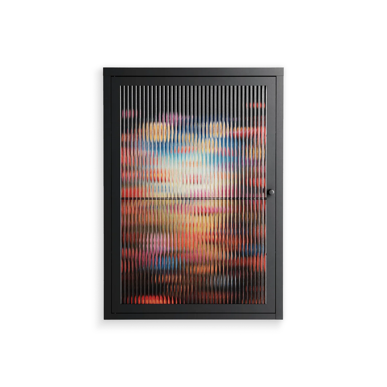 Greatful Meadow - Wall Cabinet - Nur Rydberg - Antracite - Reeded glass