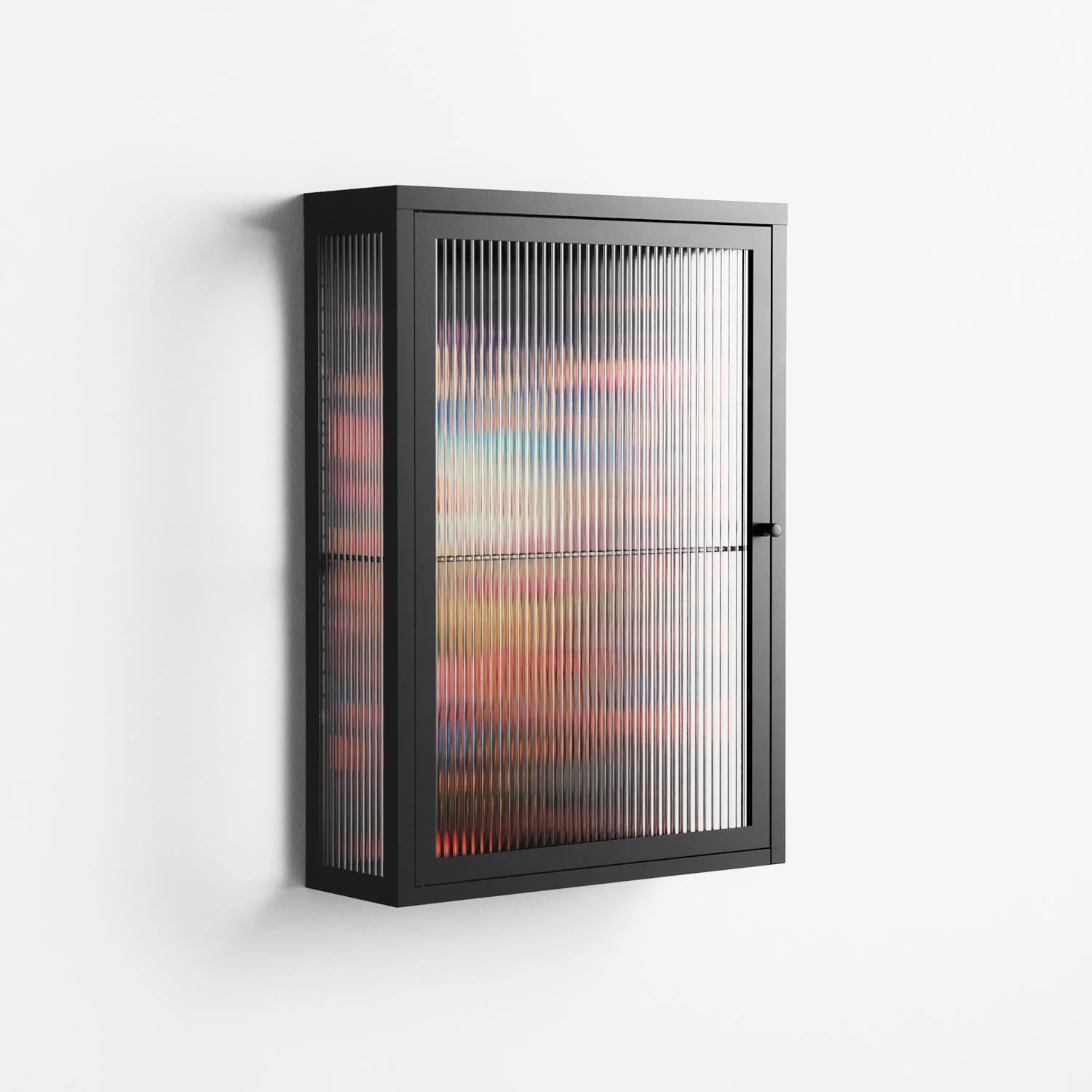 Greatful Meadow - Wall Cabinet - Nur Rydberg - Antracite - Reeded glass - Image 4