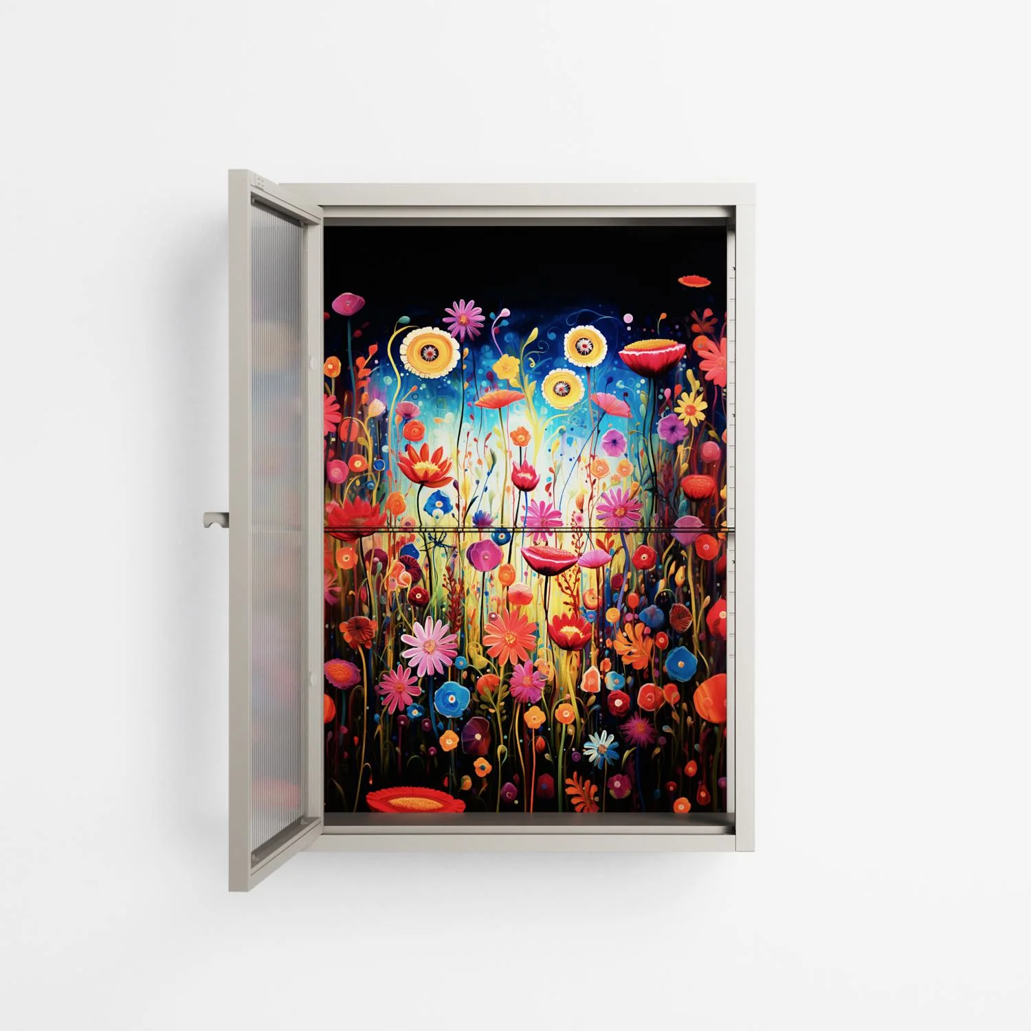 Greatful Meadow - Wall Cabinet - Nur Rydberg - Pebble - Reeded glass - Image 3