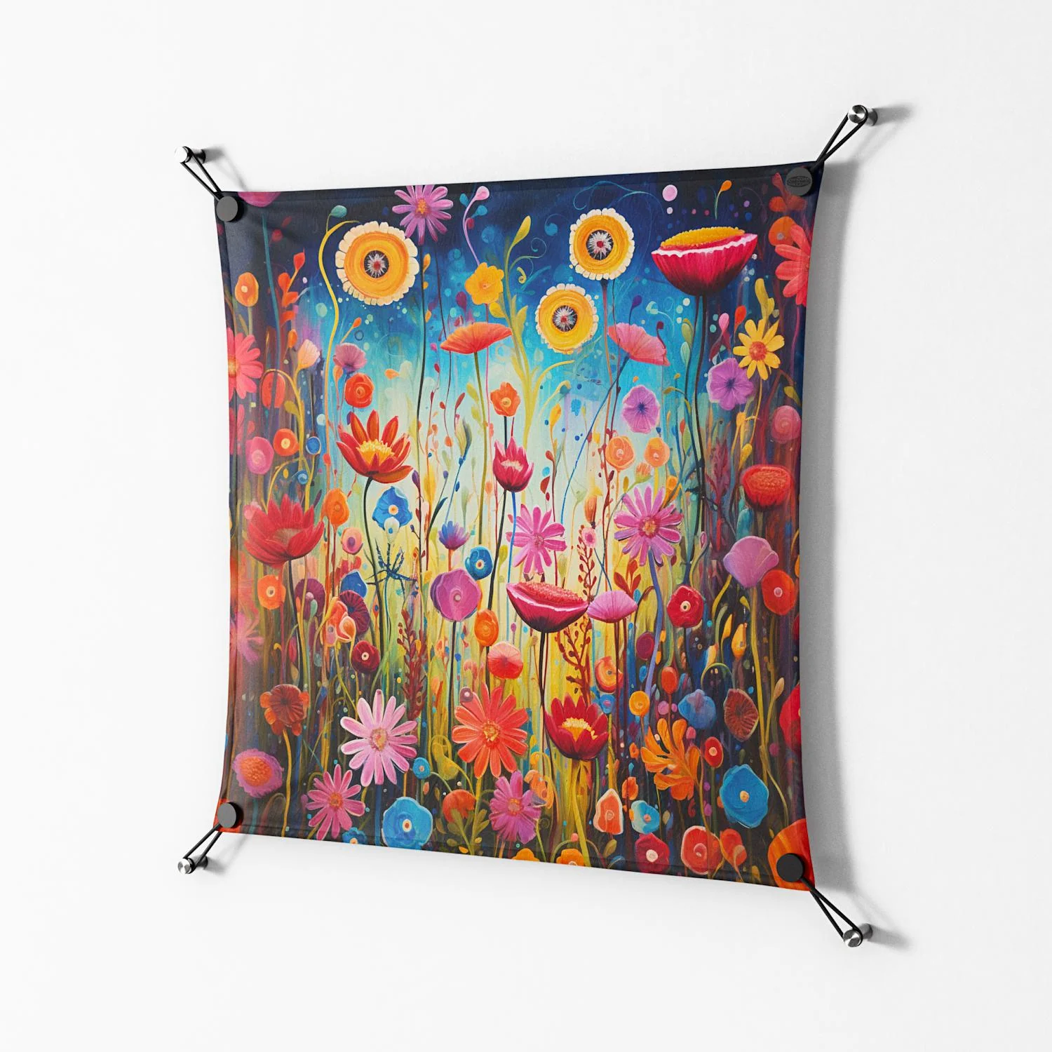 Greatful Meadow - Work On Wall - Nur Rydberg - Black - 70 x 70 cm - Image 2