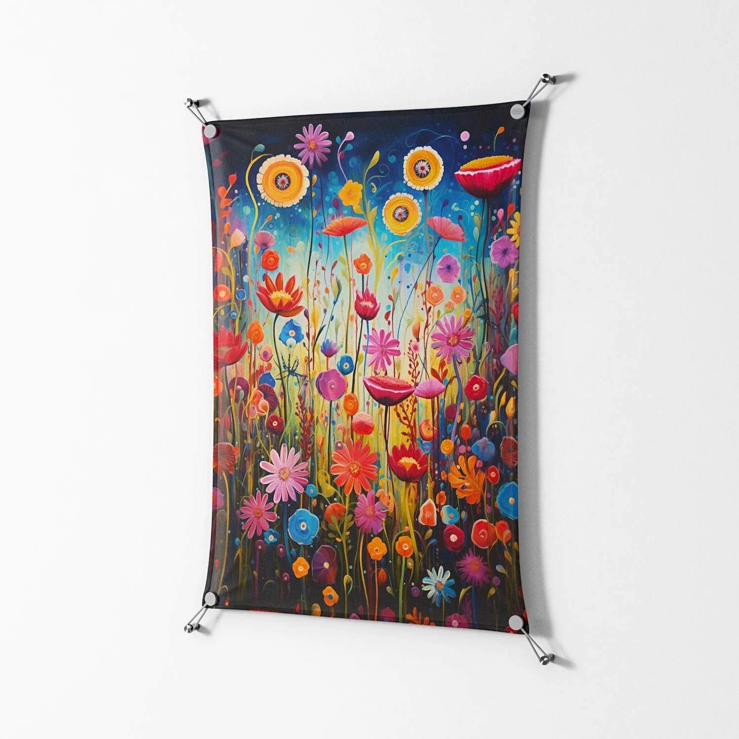 Greatful Meadow - Work On Wall - Nur Rydberg - Silver - 70 x 100 cm - Image 2