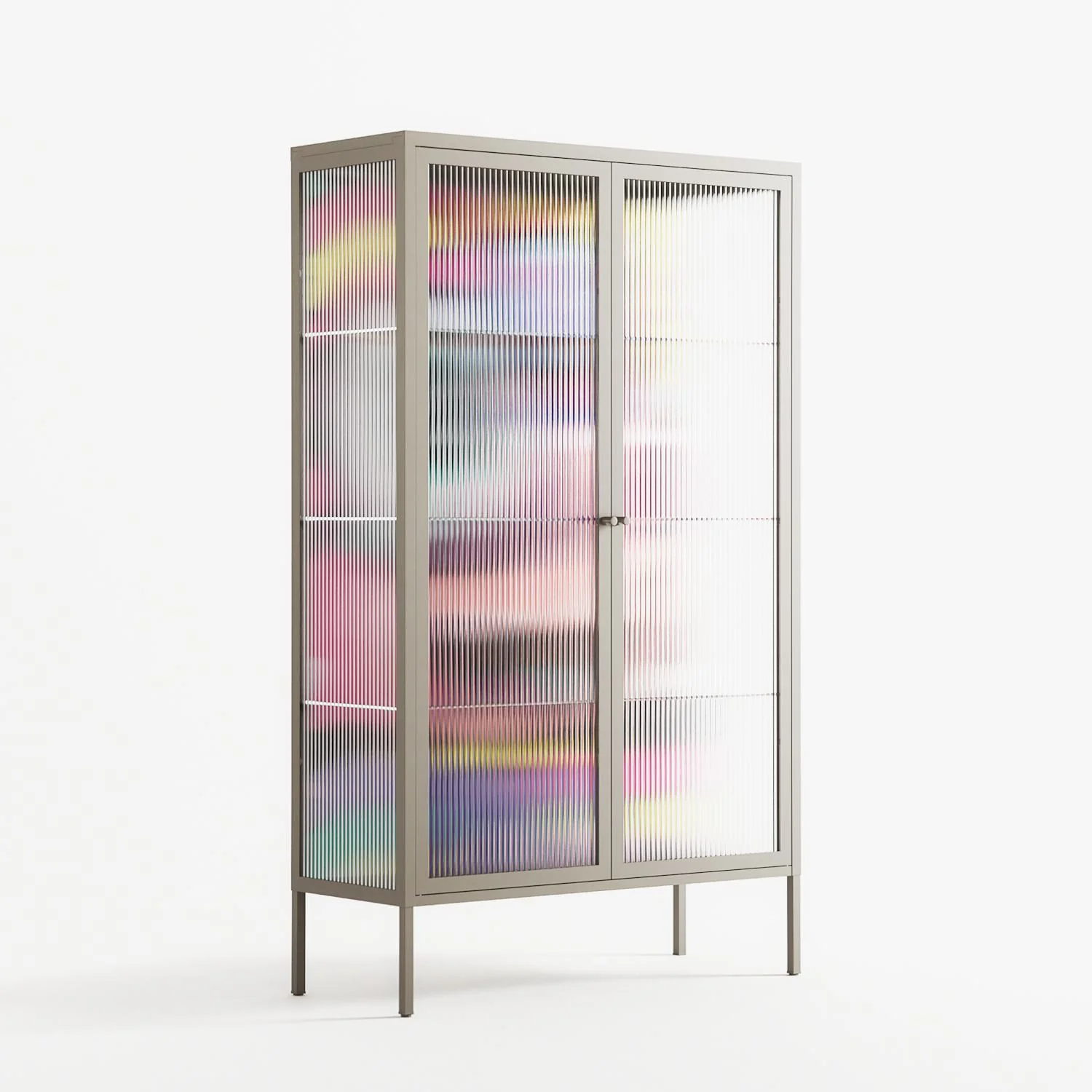 HappyFe - Cabinet - Maddalena Fanfani - Pebble - Reeded glass - Image 4