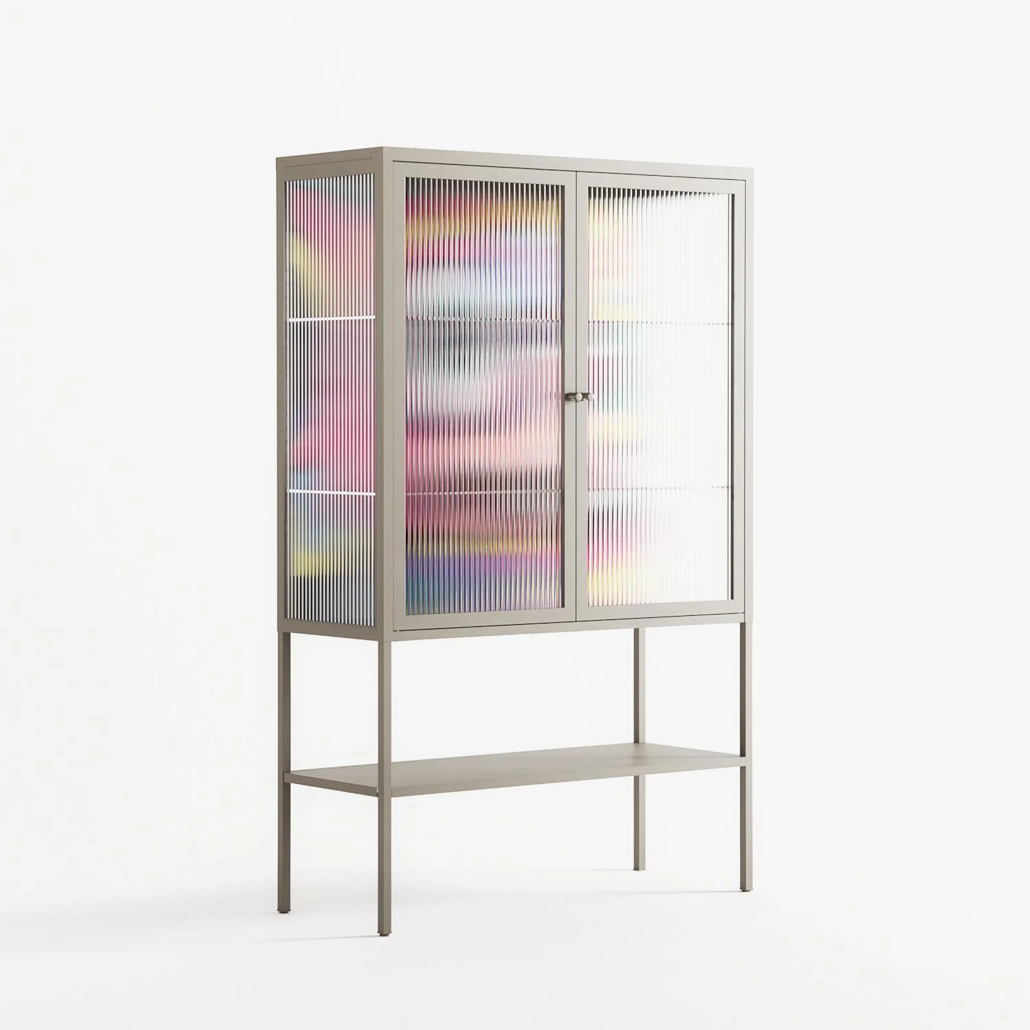 HappyFe - Loft Cabinet - Maddalena Fanfani - Pebble - Reeded glass - Image 4
