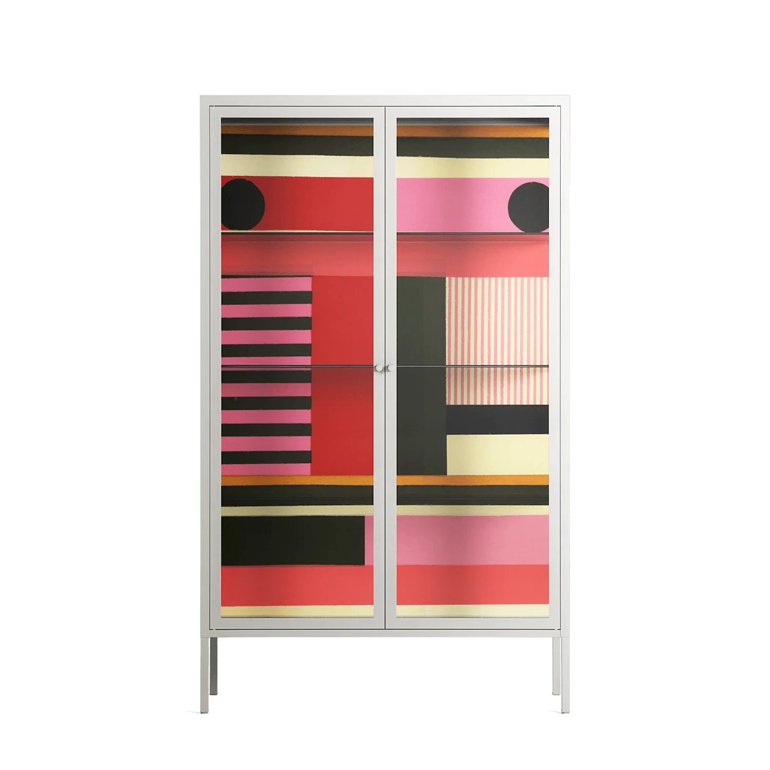 Harmonic - Cabinet - Rikki Hewitt - Chalk - Clear glass