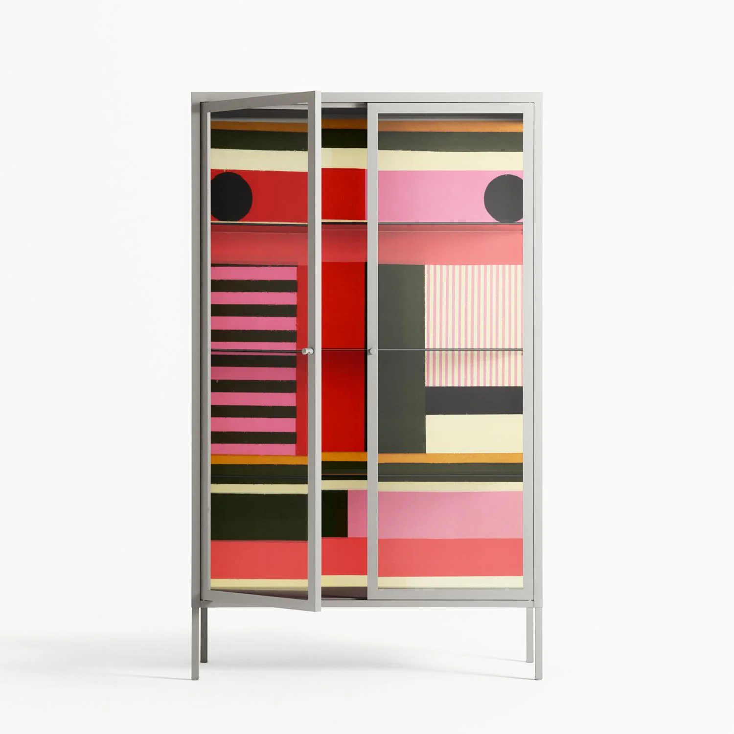 Harmonic - Cabinet - Rikki Hewitt - Chalk - Clear glass - Image 2