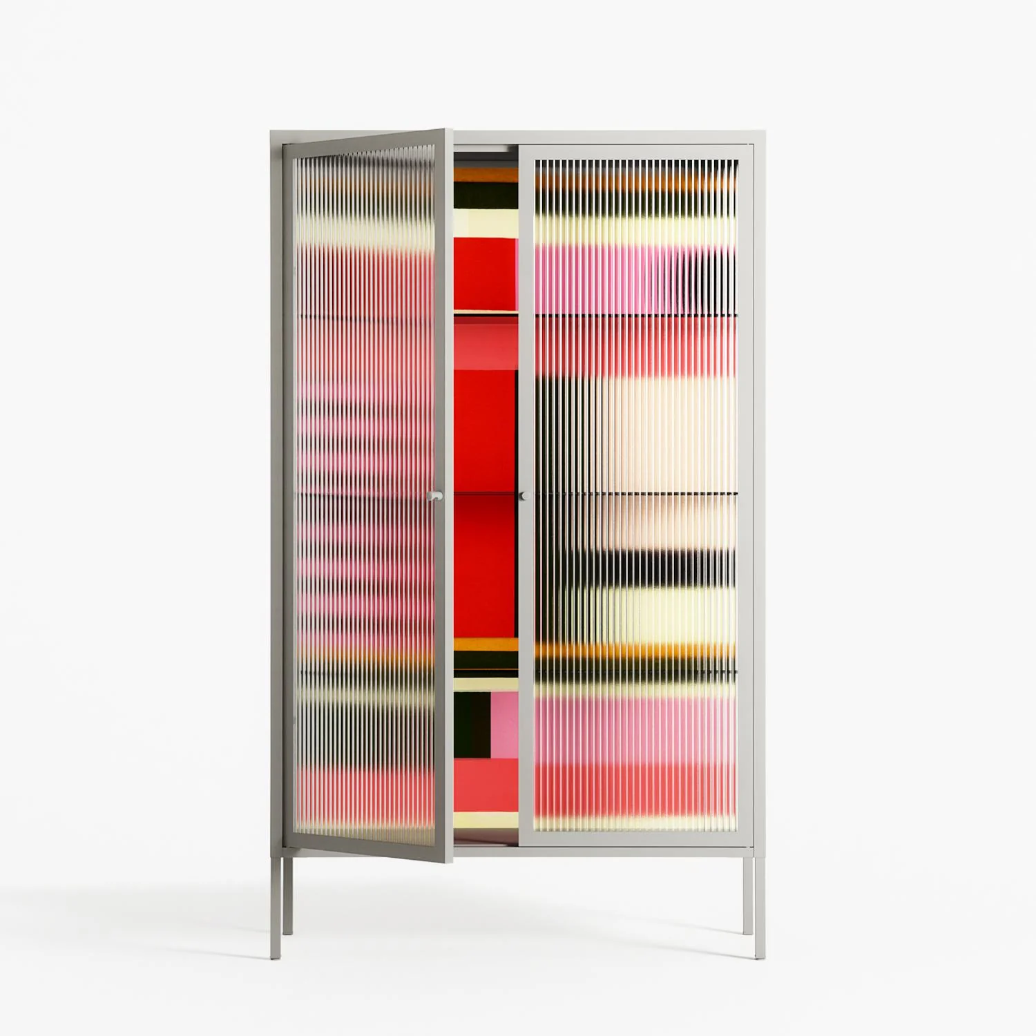 Harmonic - Cabinet - Rikki Hewitt - Chalk - Reeded glass - Image 2