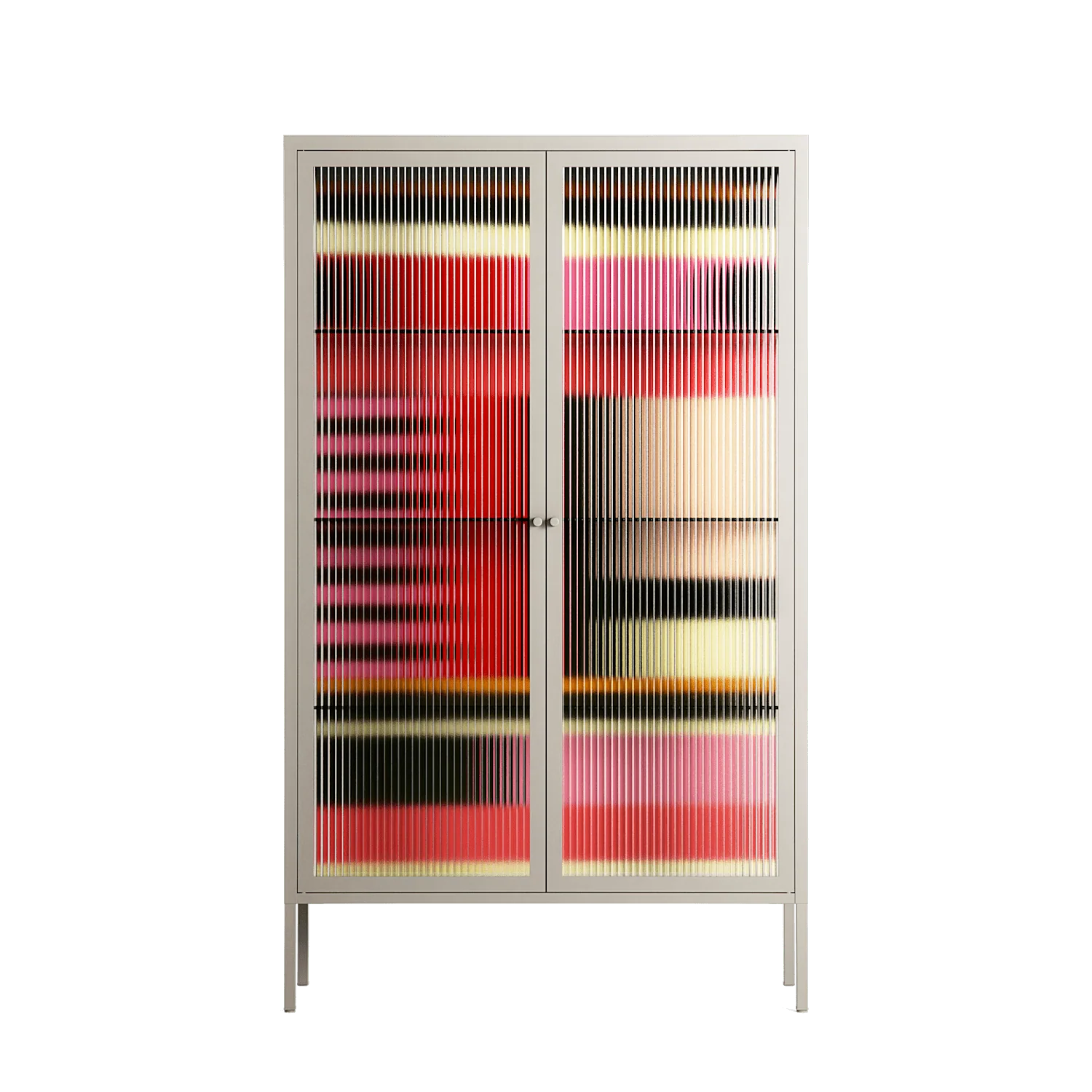 Harmonic - Cabinet - Rikki Hewitt - Pebble - Reeded glass
