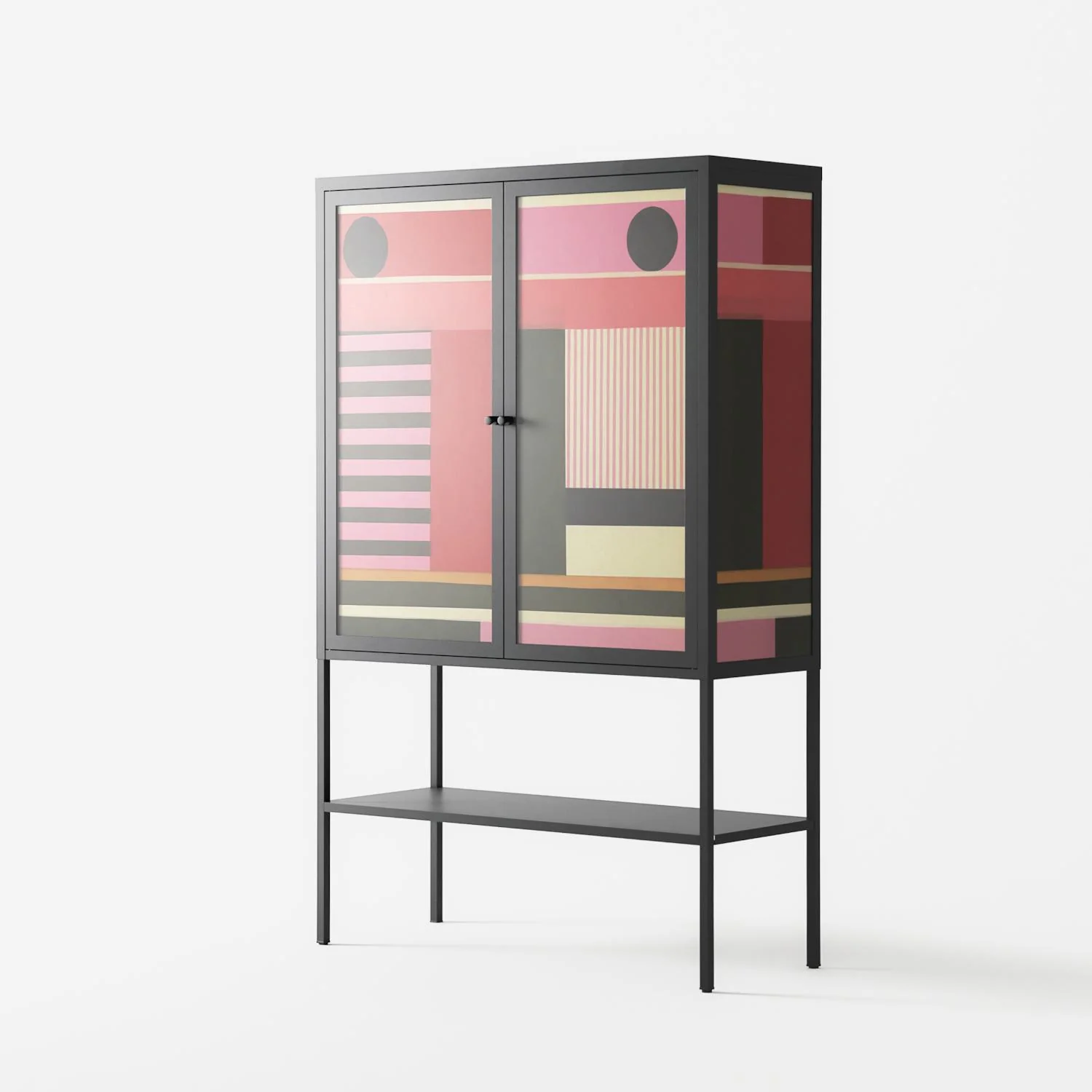 Harmonic - Loft Cabinet - Rikki Hewitt - Antracite - Overlay Glass - Image 2