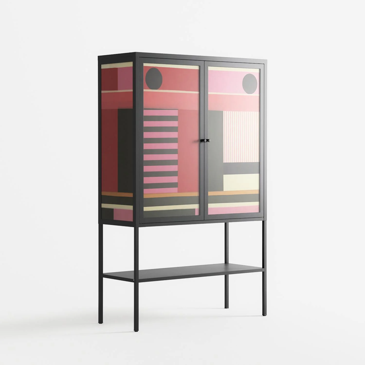 Harmonic - Loft Cabinet - Rikki Hewitt - Antracite - Overlay Glass - Image 4