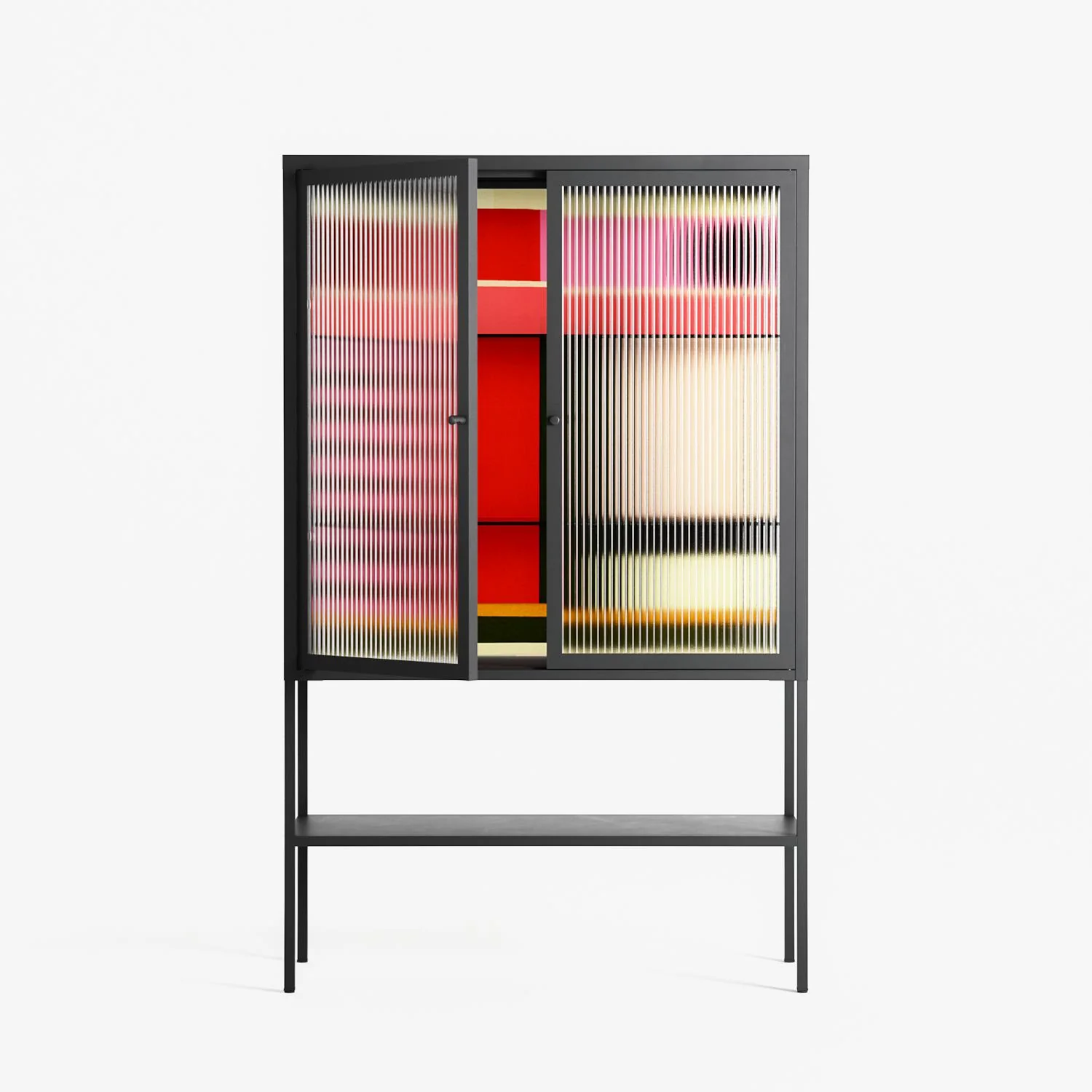 Harmonic - Loft Cabinet - Rikki Hewitt - Antracite - Reeded glass - Image 2