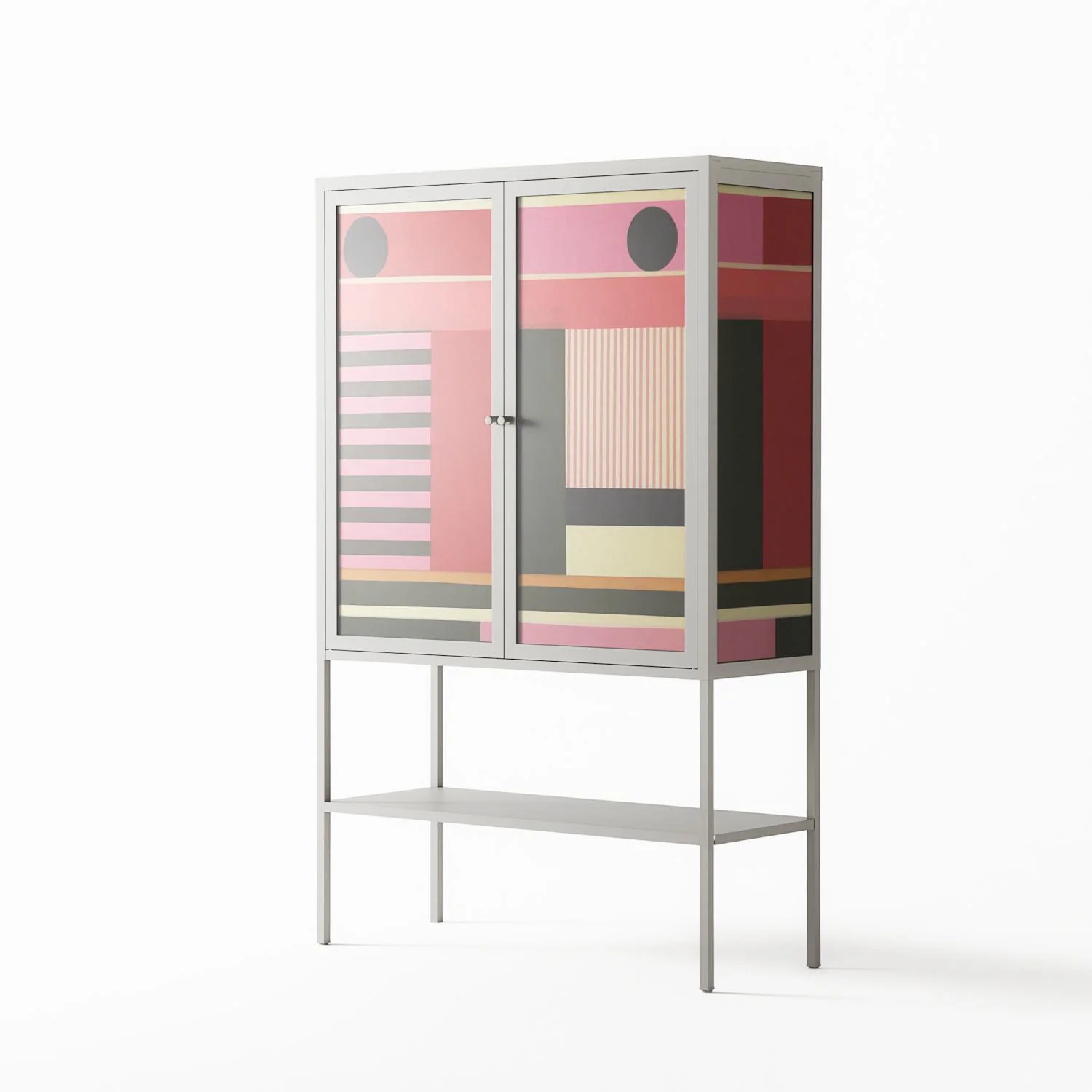 Harmonic - Loft Cabinet - Rikki Hewitt - Chalk - Overlay Glass - Image 2