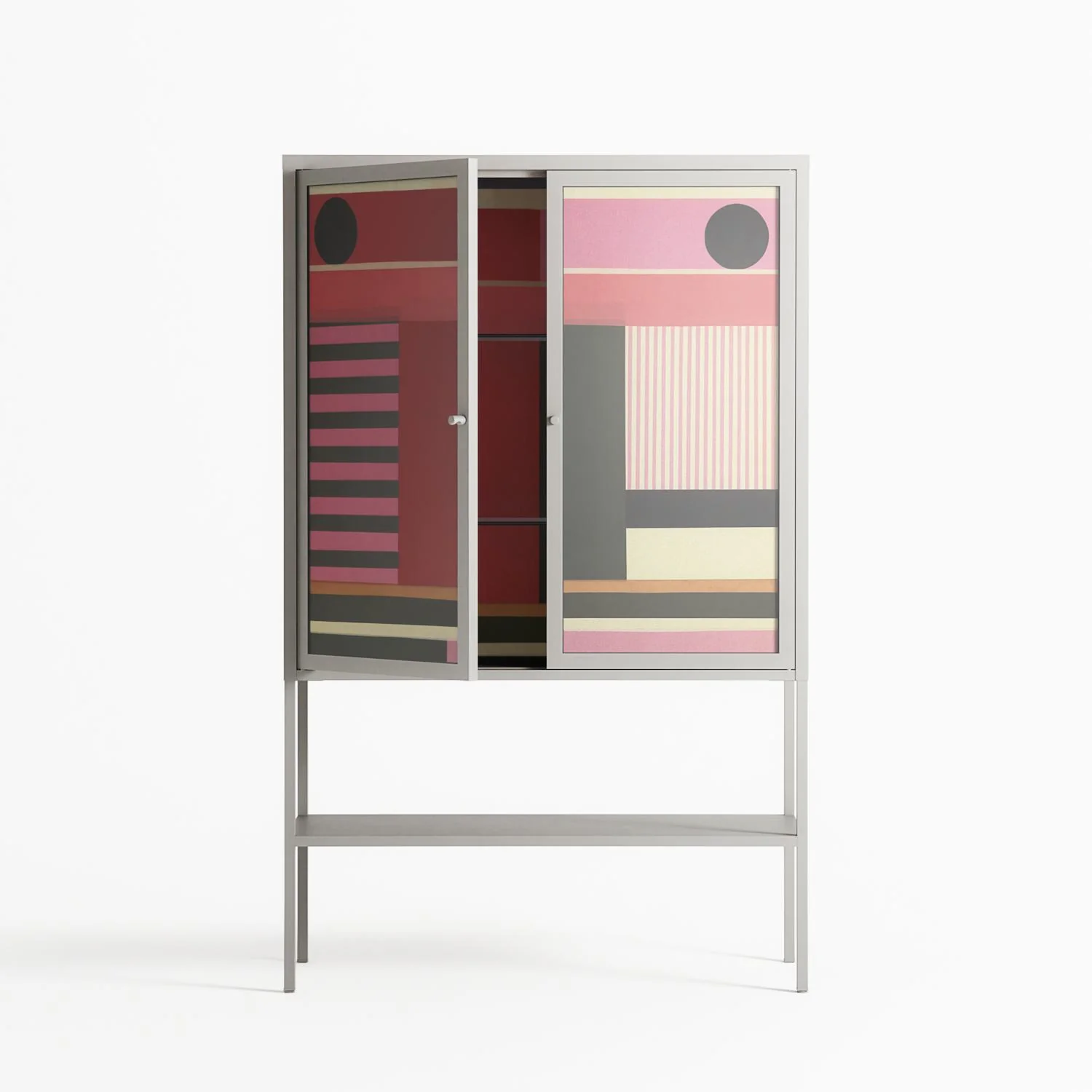 Harmonic - Loft Cabinet - Rikki Hewitt - Chalk - Overlay Glass - Image 3