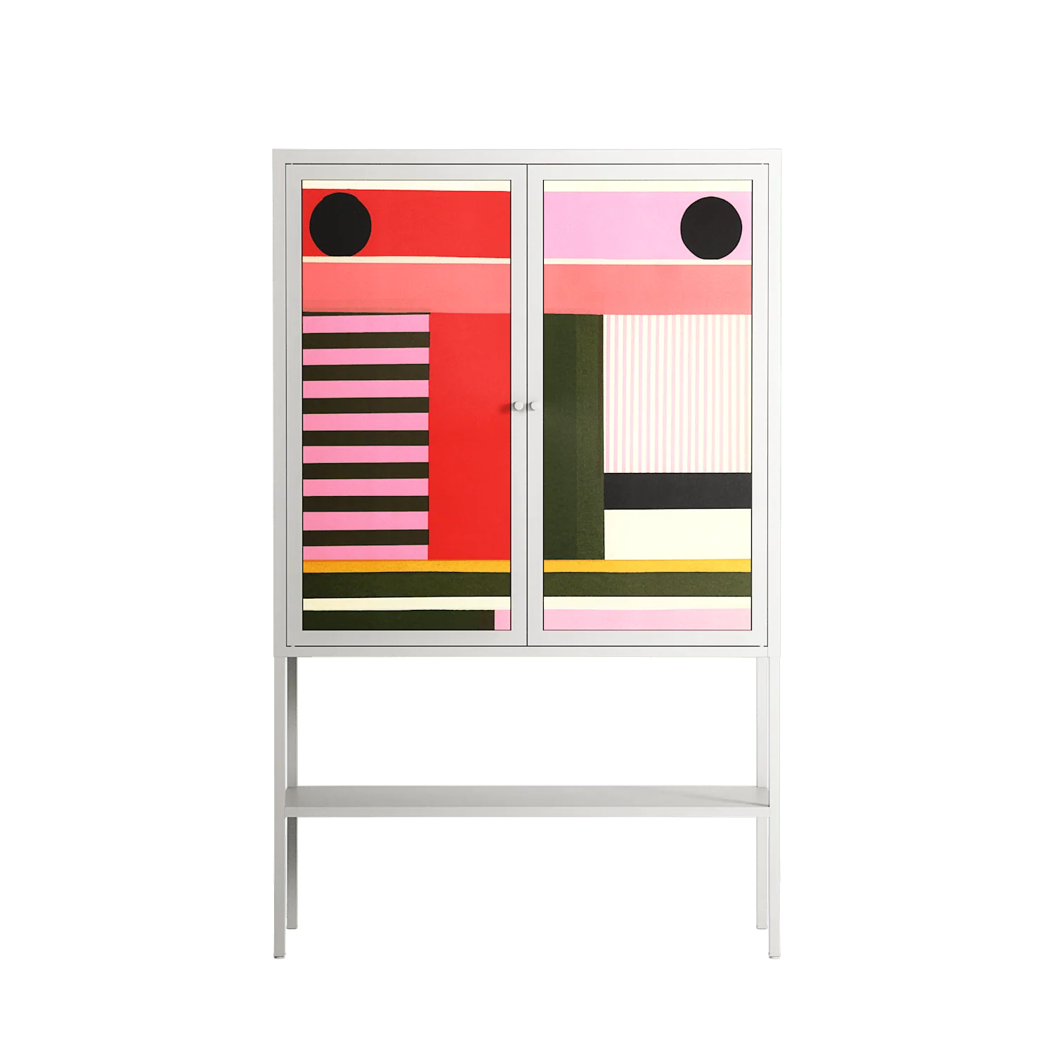 Harmonic - Loft Cabinet - Rikki Hewitt - Chalk - Overlay Metal