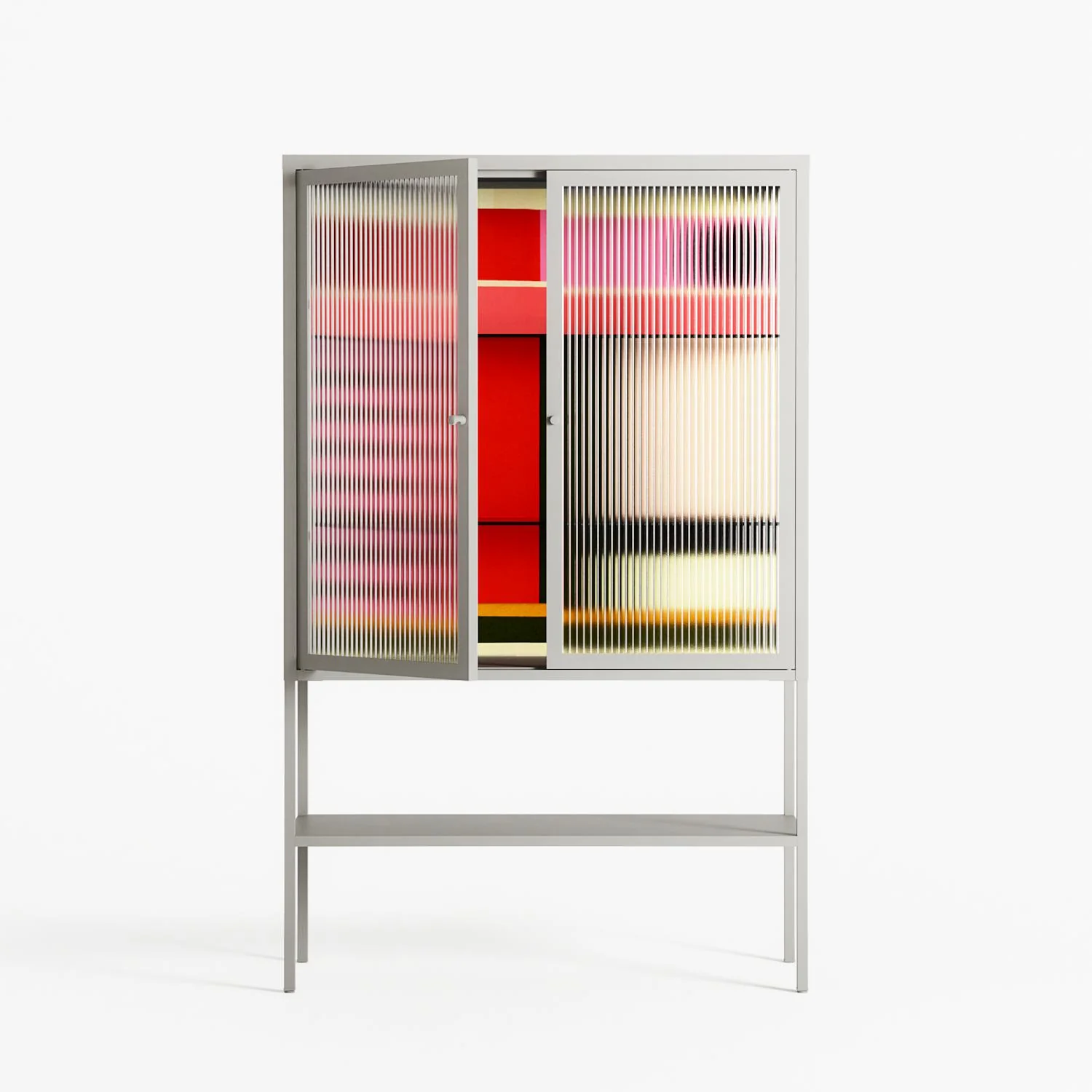 Harmonic - Loft Cabinet - Rikki Hewitt - Chalk - Reeded glass - Image 2