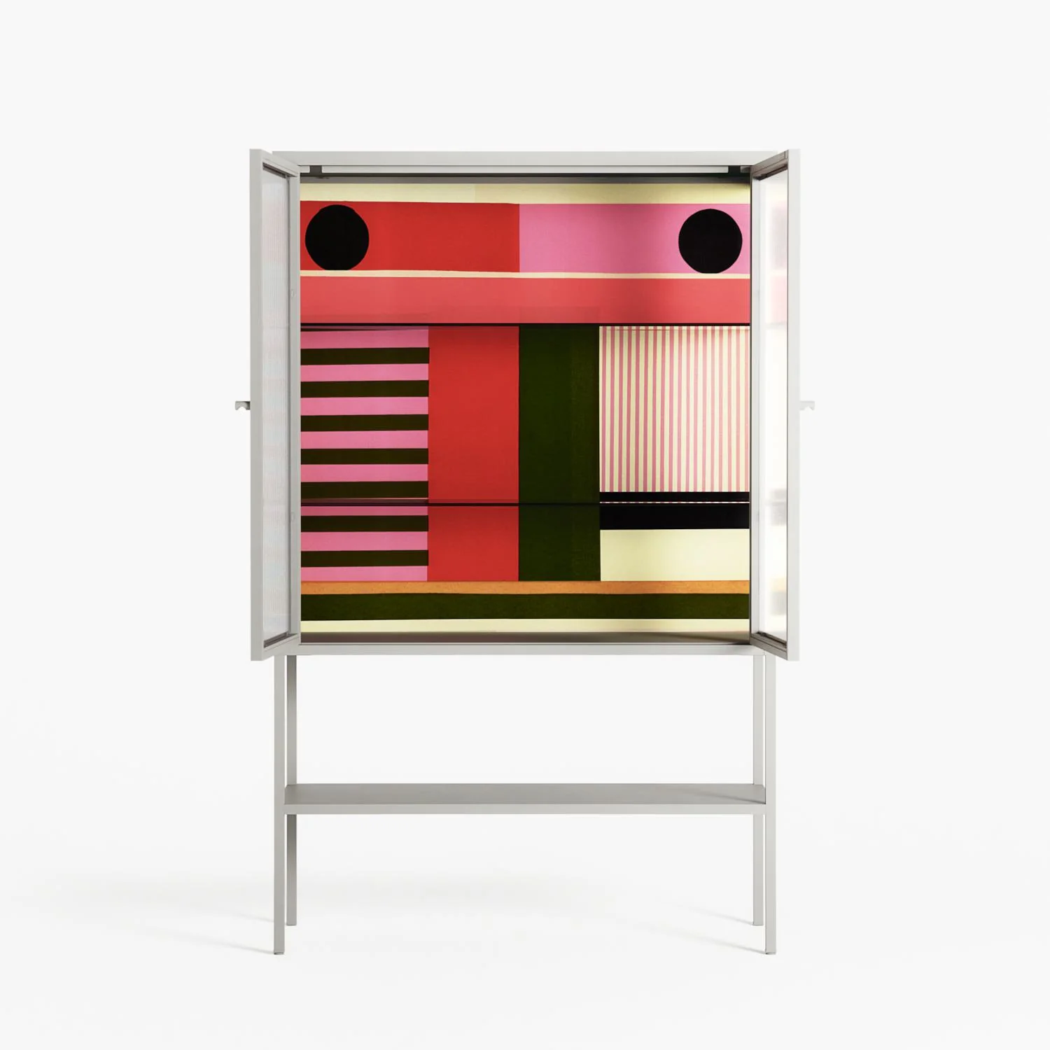 Harmonic - Loft Cabinet - Rikki Hewitt - Chalk - Reeded glass - Image 3