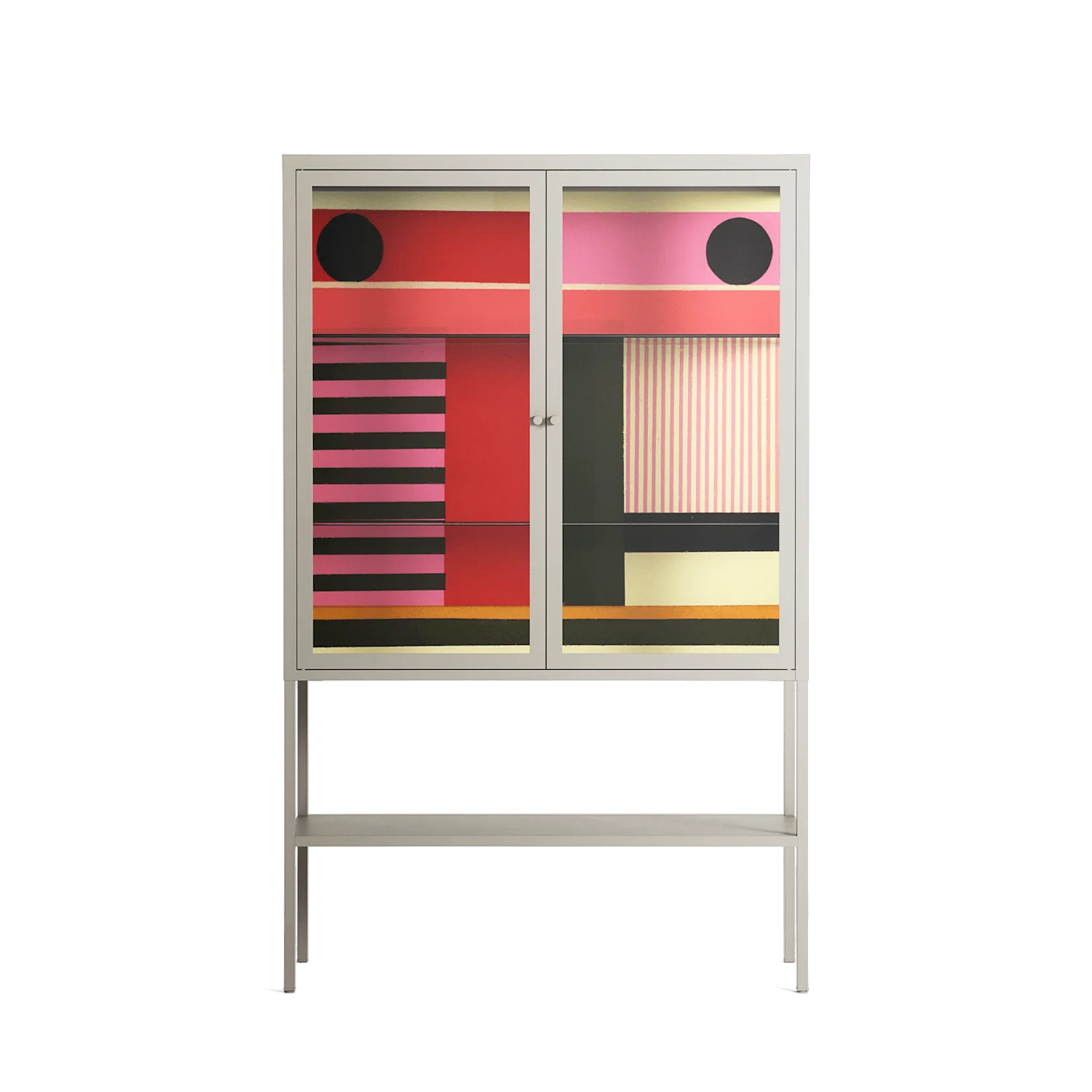 Harmonic - Loft Cabinet - Rikki Hewitt - Pebble - Clear glass