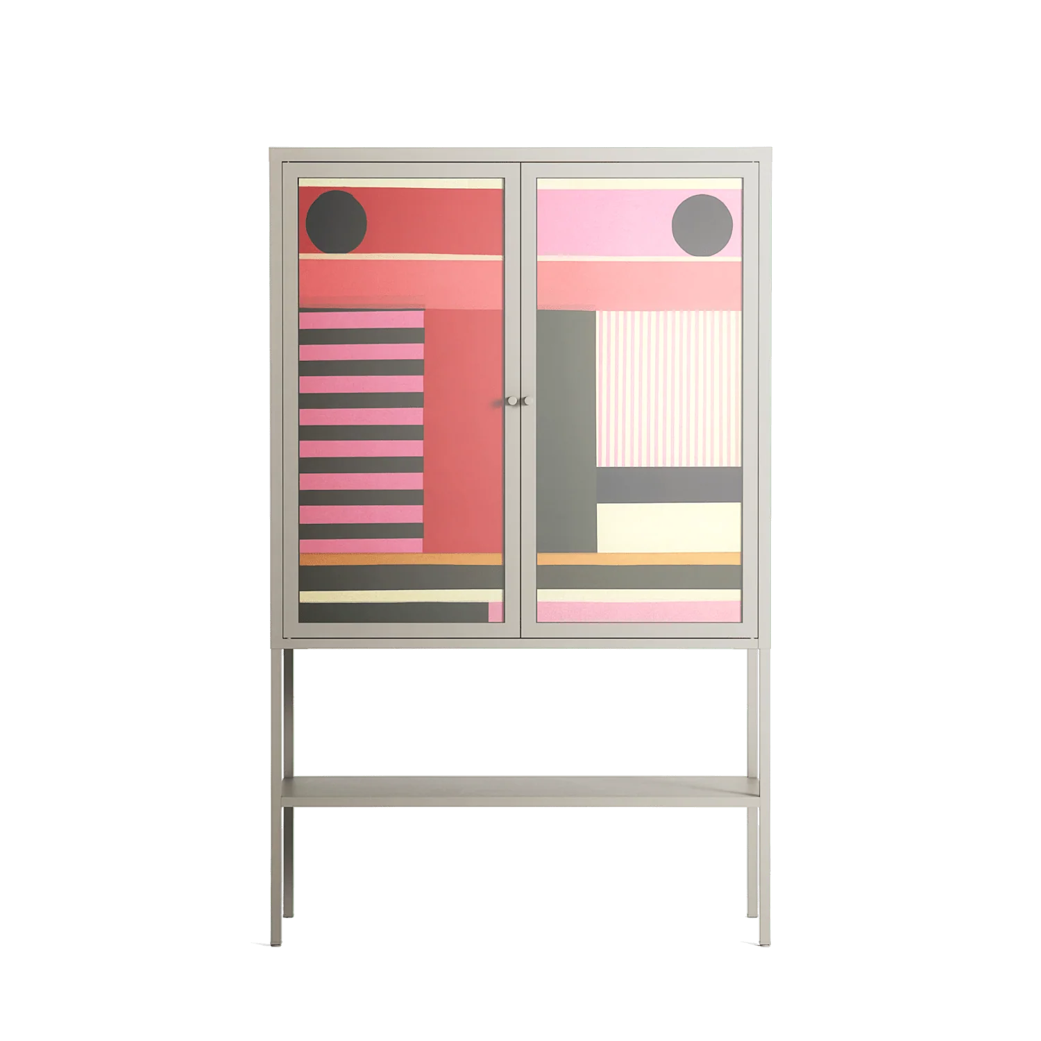 Harmonic - Loft Cabinet - Rikki Hewitt - Pebble - Overlay Glass