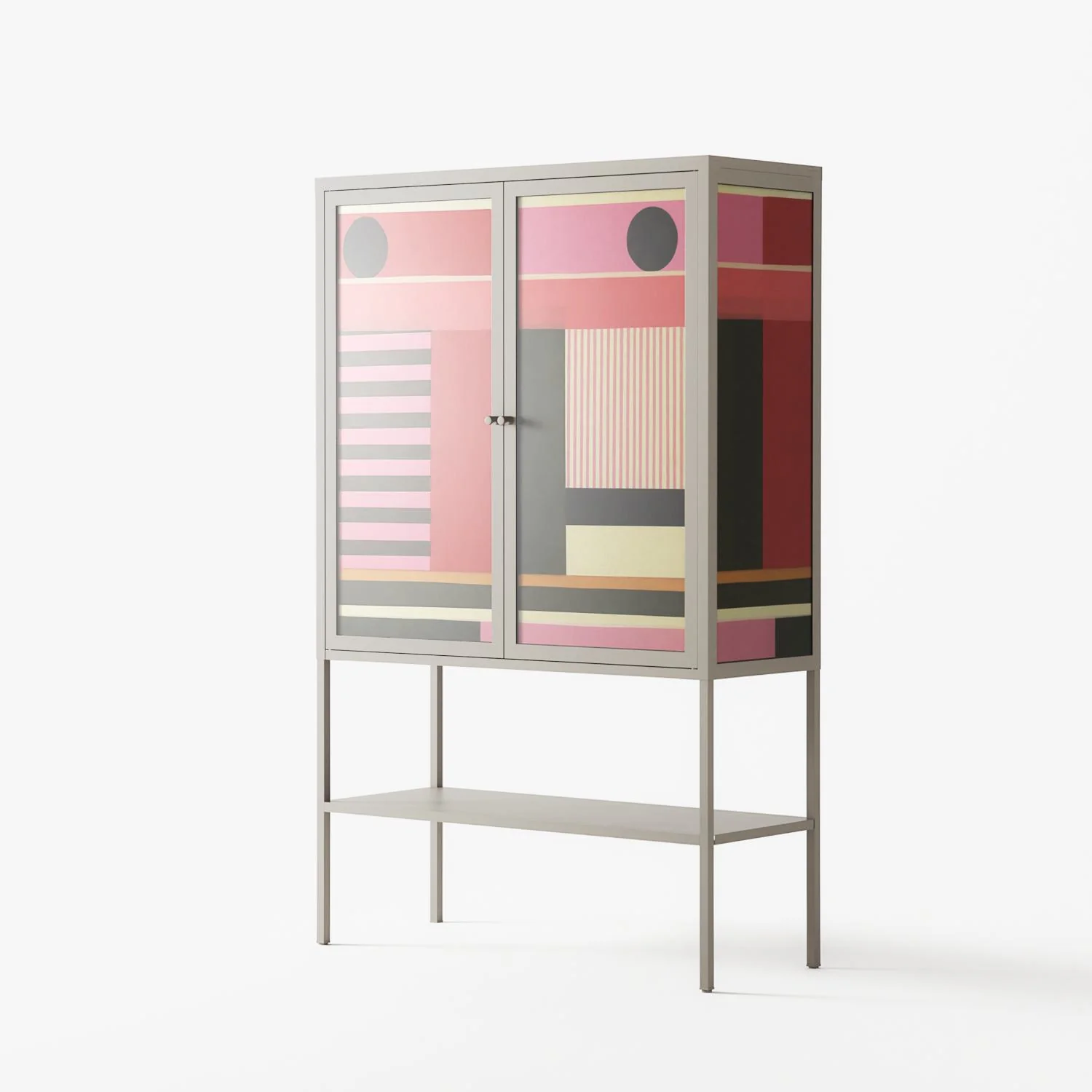 Harmonic - Loft Cabinet - Rikki Hewitt - Pebble - Overlay Glass - Image 2