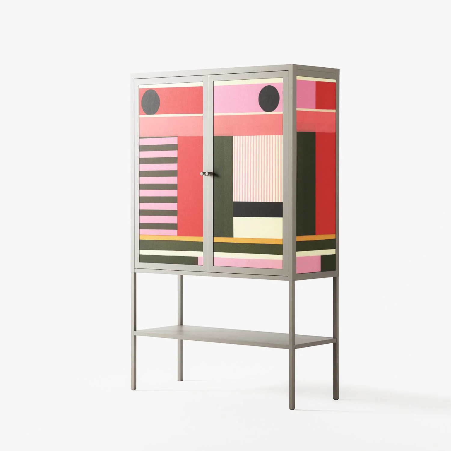 Harmonic - Loft Cabinet - Rikki Hewitt - Pebble - Overlay Metal - Image 2