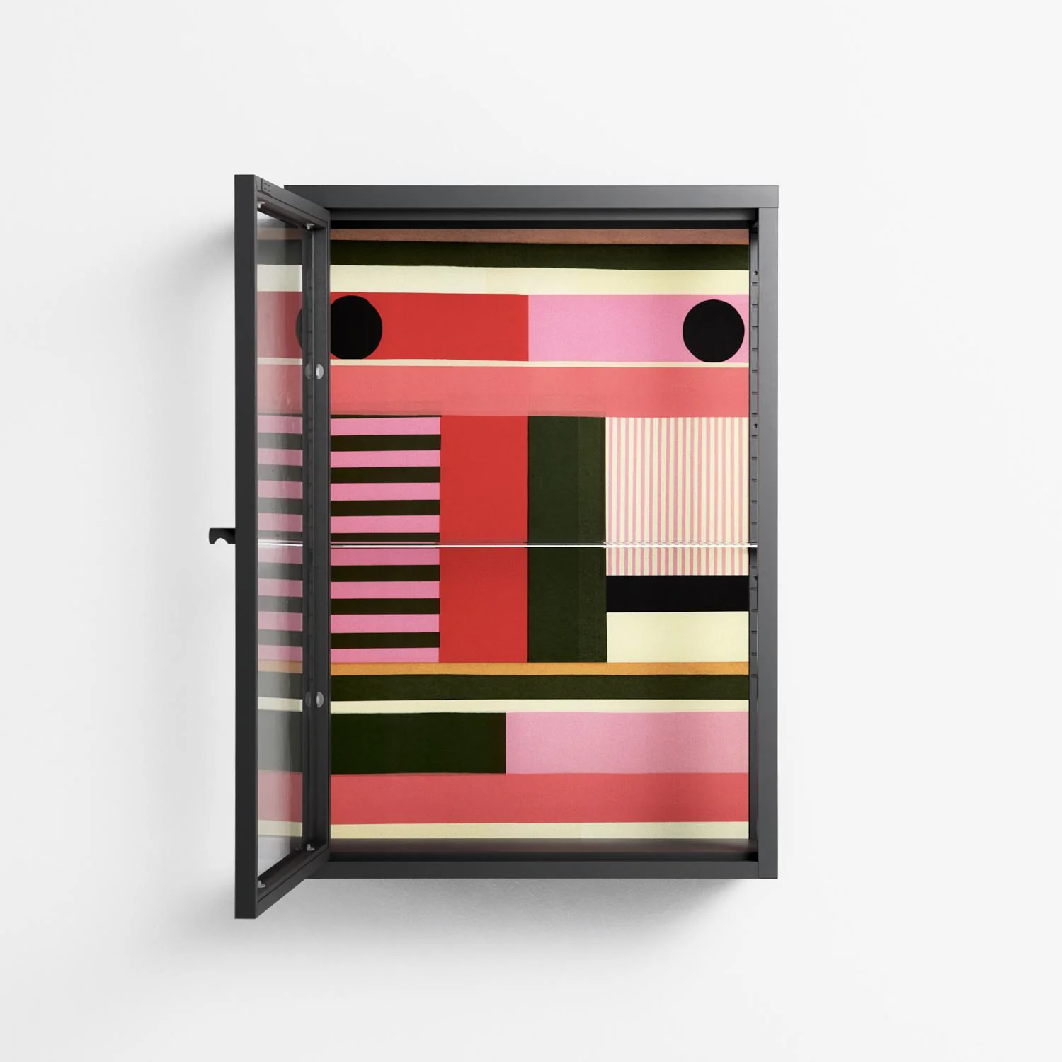 Harmonic - Wall Cabinet - Rikki Hewitt - Antracite - Clear glass - Image 3