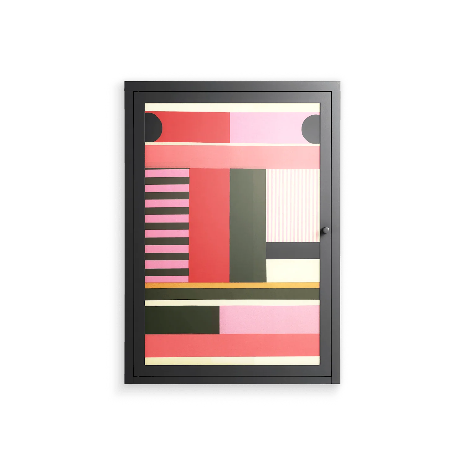 Harmonic - Wall Cabinet - Rikki Hewitt - Antracite - Overlay Glass