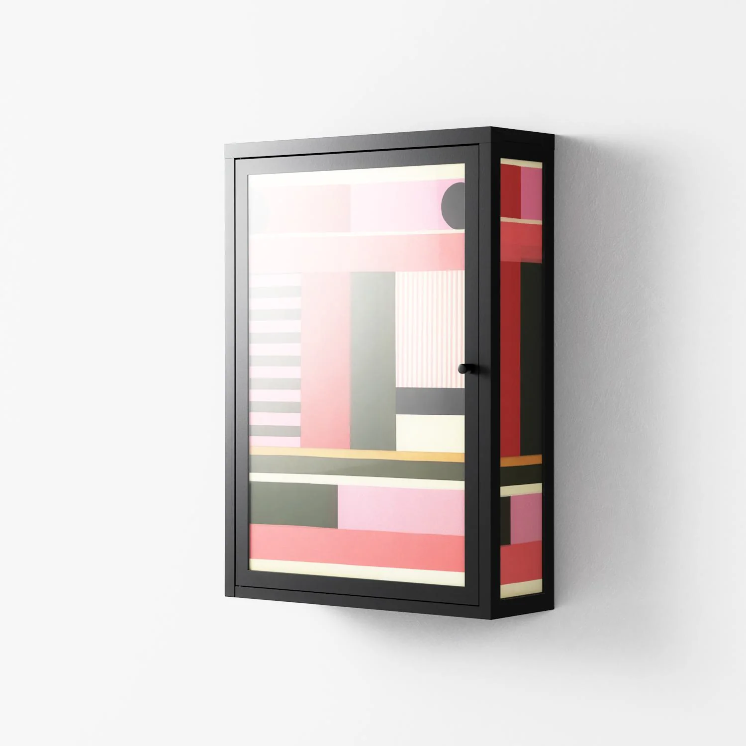 Harmonic - Wall Cabinet - Rikki Hewitt - Antracite - Overlay Glass - Image 2