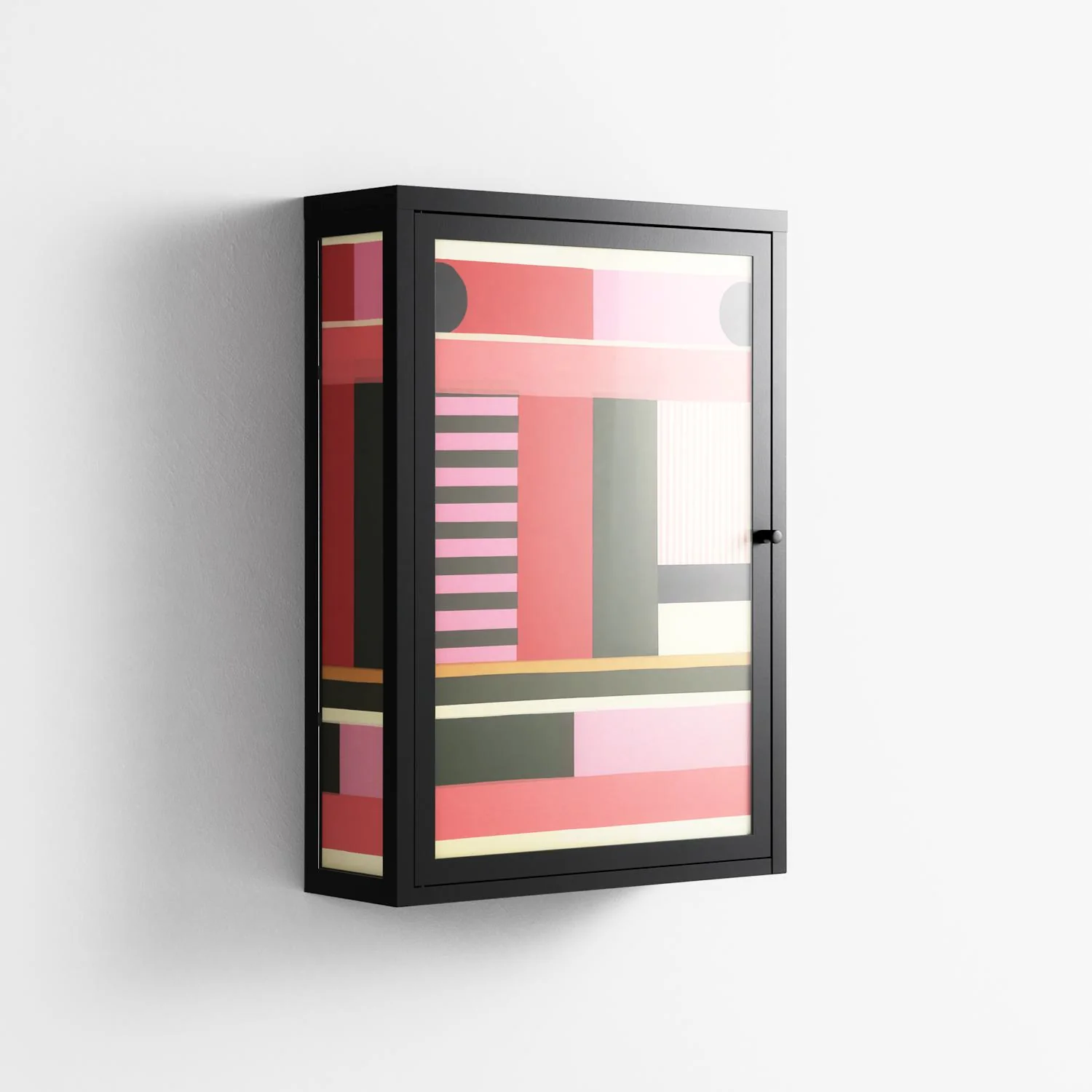 Harmonic - Wall Cabinet - Rikki Hewitt - Antracite - Overlay Glass - Image 4